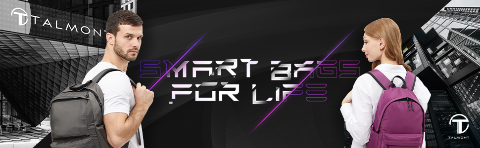 Talmont Travel Backpack for Laptop Water Resistant Bookbag Computer Bag Gifts for Men & Women Fits 15.6 Inch Notebook