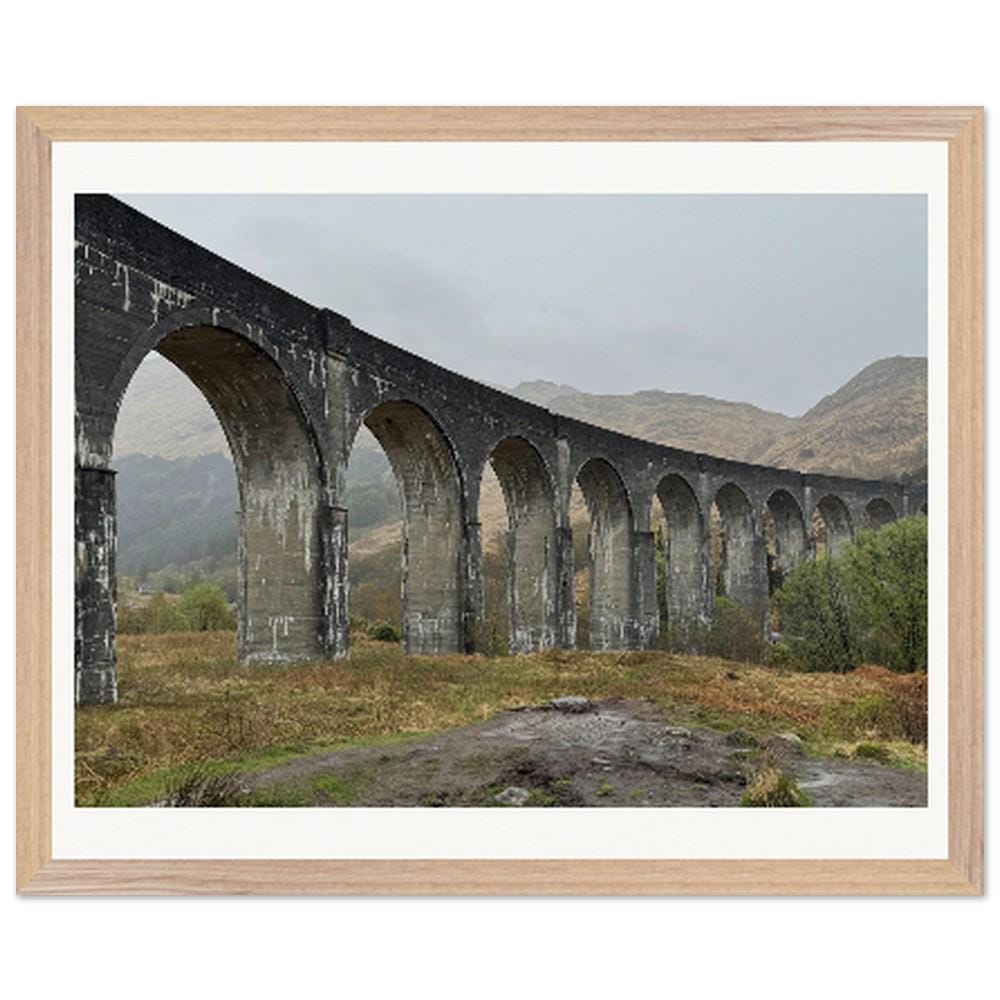 Scotland Landscape | Glenfinnan Viaduct Wooden Framed Poster | Premium Quality Matte Art Print for Home Decor