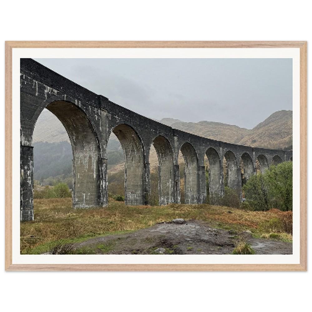 Scotland Landscape | Glenfinnan Viaduct Wooden Framed Poster | Premium Quality Matte Art Print for Home Decor