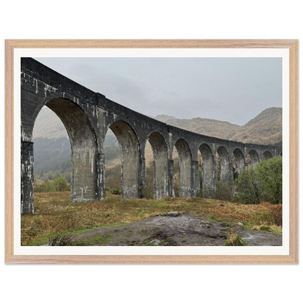 Scotland Landscape | Glenfinnan Viaduct Wooden Framed Poster | Premium Quality Matte Art Print for Home Decor