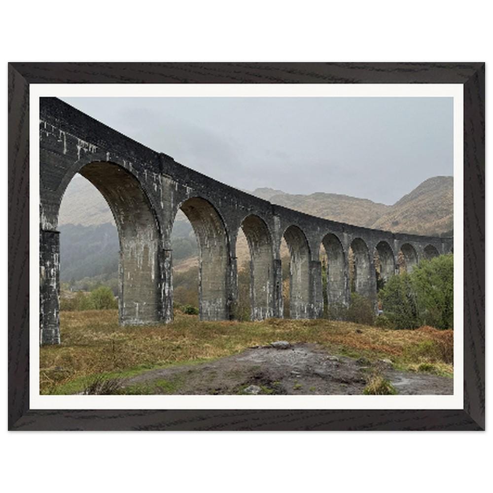 Scotland Landscape | Glenfinnan Viaduct Wooden Framed Poster | Premium Quality Matte Art Print for Home Decor