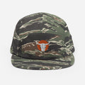 Cow Skull and Sun Five Panel Camp Hat | Embroidered Western Inspired Cap | Cow Skull Design Cap