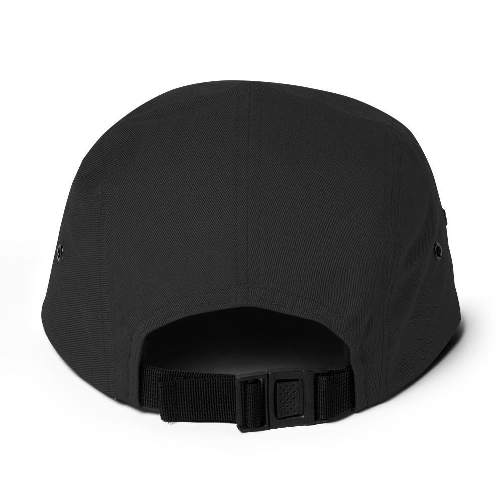 Cow Skull and Sun Five Panel Camp Hat | Embroidered Western Inspired Cap | Cow Skull Design Cap