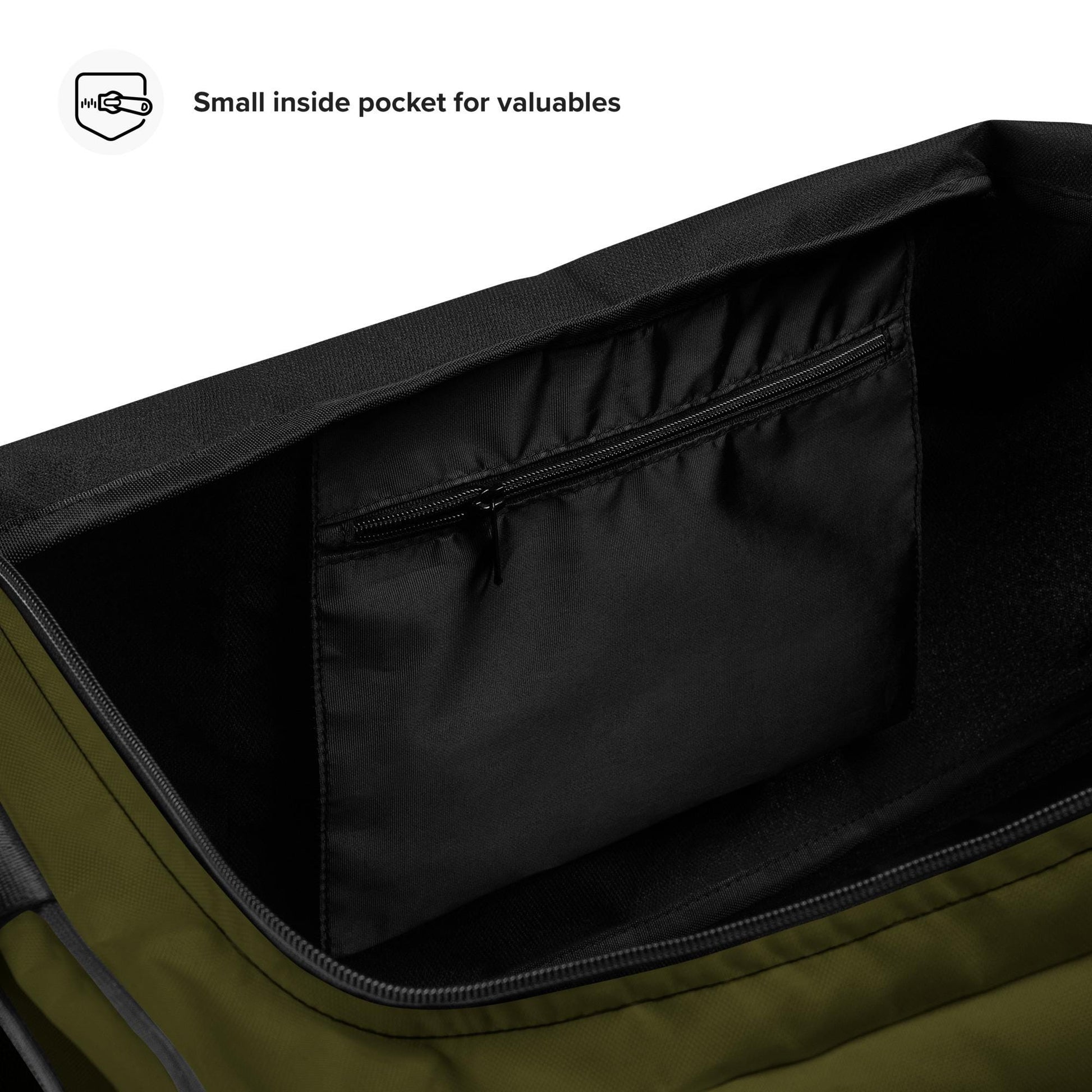 Dark Olive Duffle Bag | Heavy Duty Camping Gear Storage Tote | Olive Green Travel Essential for Adventurers