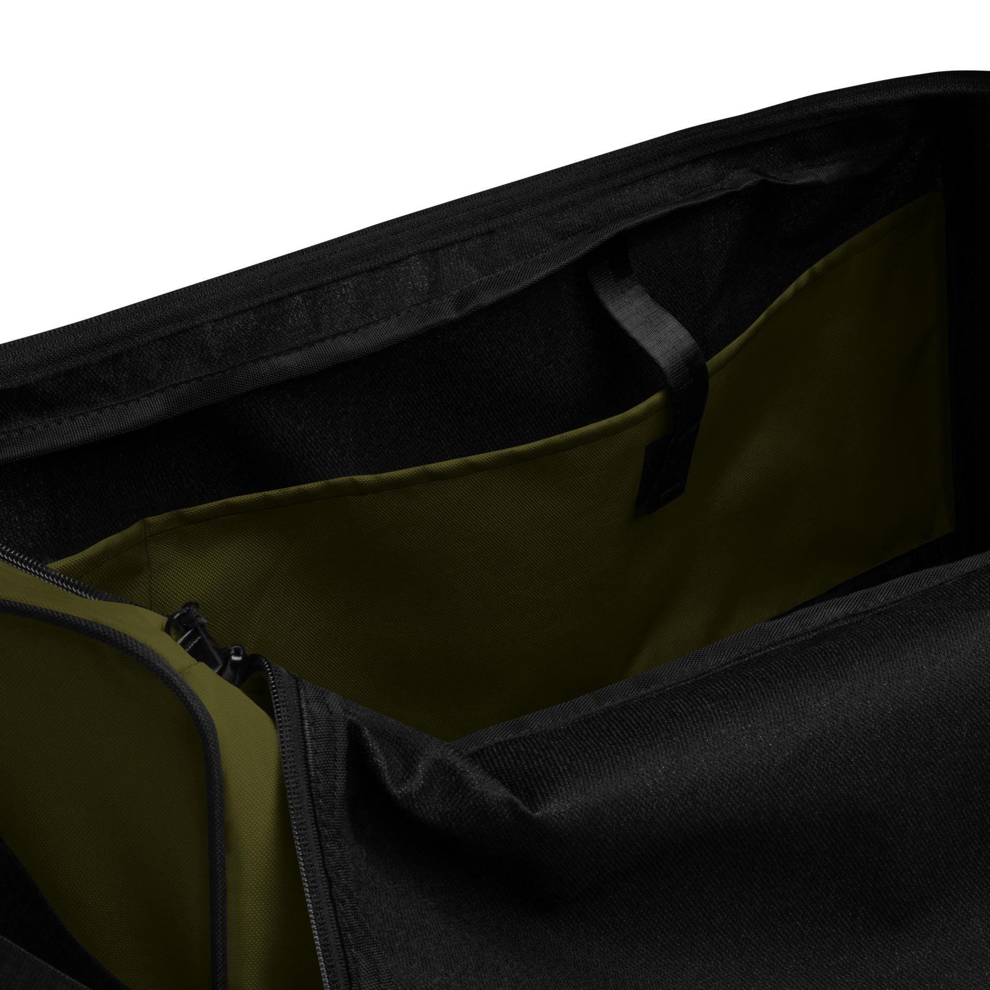 Dark Olive Duffle Bag | Heavy Duty Camping Gear Storage Tote | Olive Green Travel Essential for Adventurers