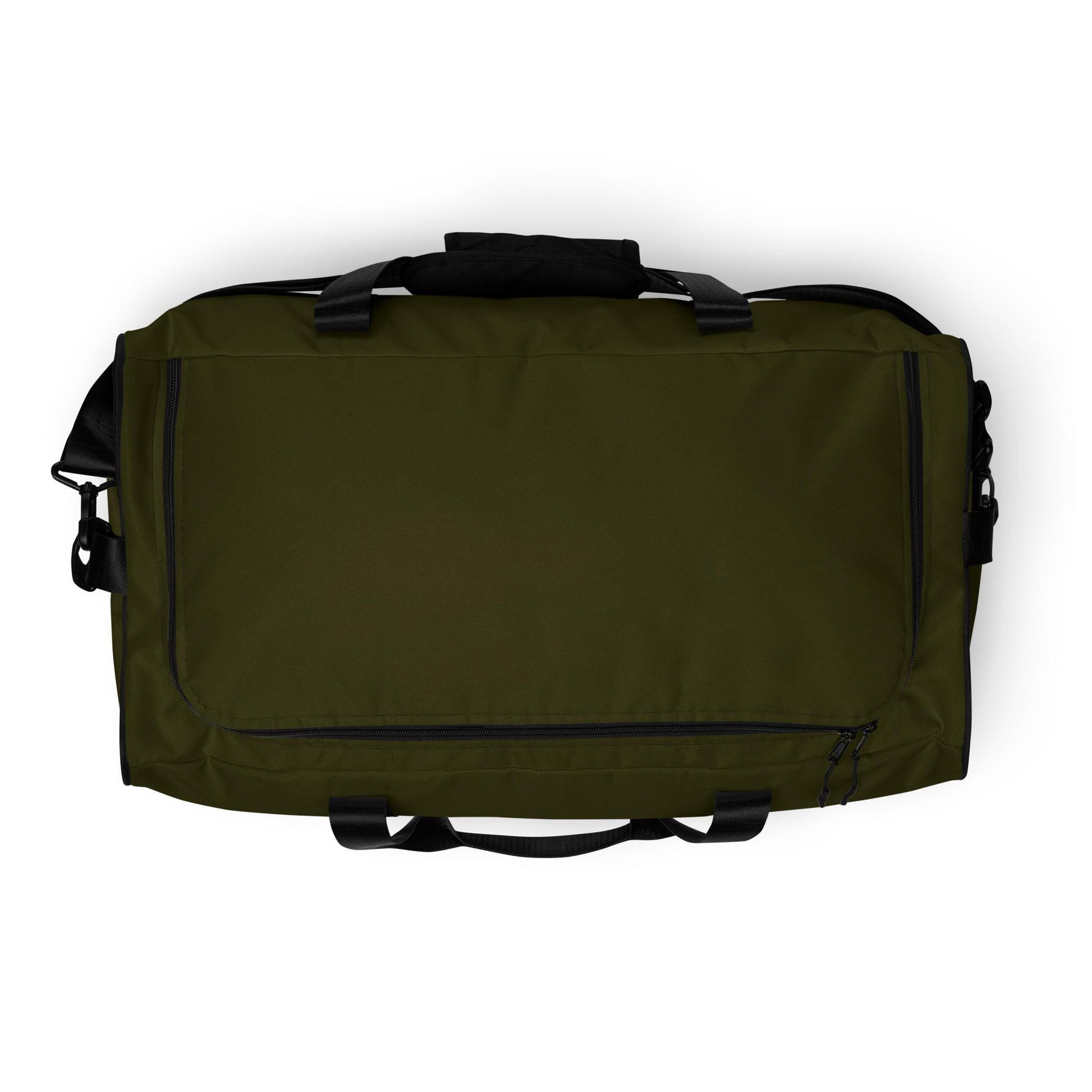 Dark Olive Duffle Bag | Heavy Duty Camping Gear Storage Tote | Olive Green Travel Essential for Adventurers