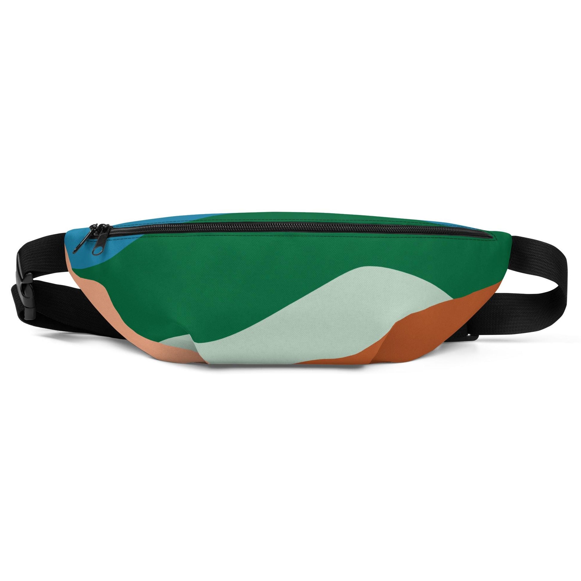 Fanny Pack | Hills and Sky Stylish Waist Bag, Adjustable Belt, Perfect for Travel & Festivals, Lightweight, Durable Design