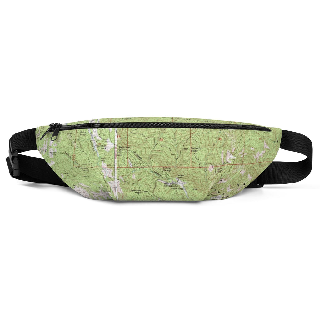Tucson Fanny Pack | Mount Lemmon Topographic Map Waistbag | Hiking and Outdoor Enthusiast Gear