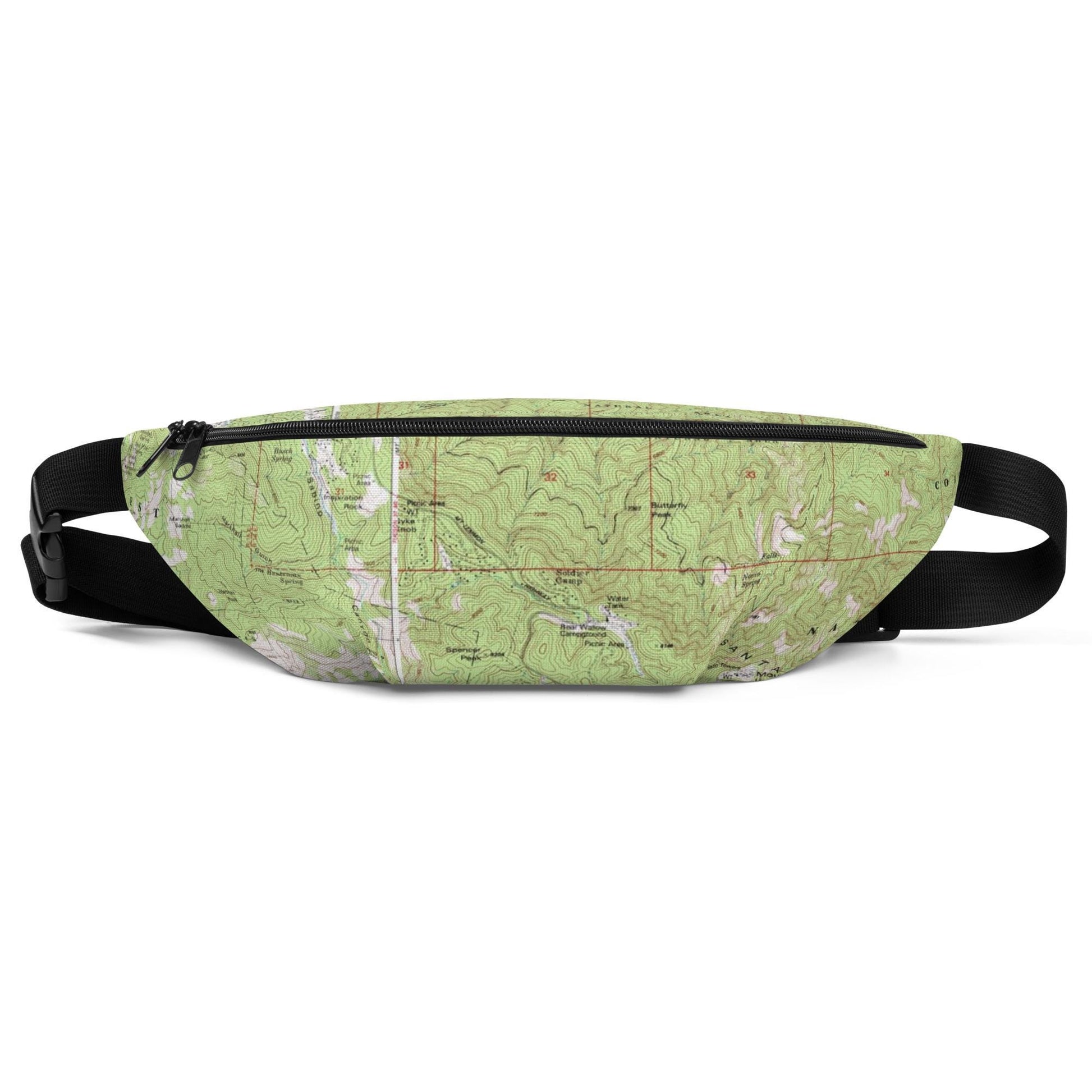 Tucson Fanny Pack | Mount Lemmon Topographic Map Waistbag | Hiking and Outdoor Enthusiast Gear