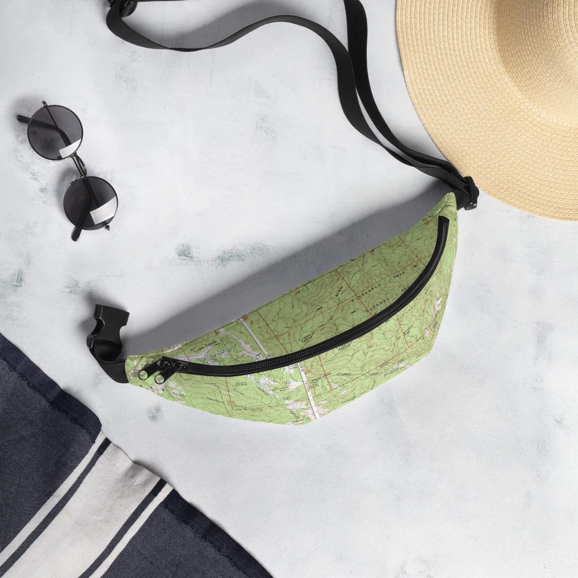 Tucson Fanny Pack | Mount Lemmon Topographic Map Waistbag | Hiking and Outdoor Enthusiast Gear