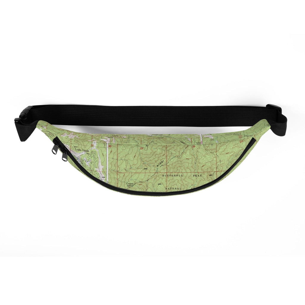 Tucson Fanny Pack | Mount Lemmon Topographic Map Waistbag | Hiking and Outdoor Enthusiast Gear