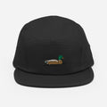 Camp Hat | Mallard Duck Embroidered Five Panel Cap | Outdoor & Adventure Headwear | Fishing, Hiking, Camping Gear