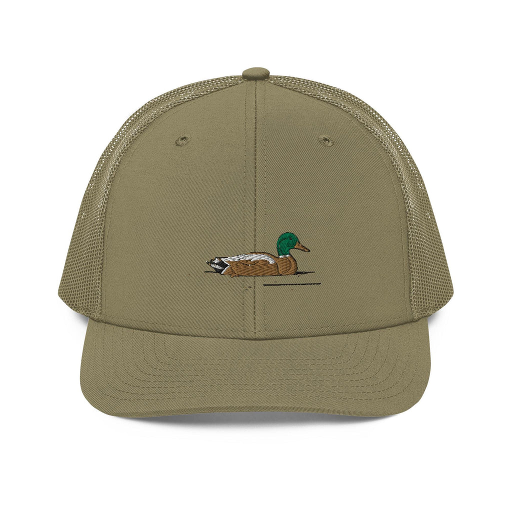 Embroidered Trucker Cap | Mallard Duck Design | Animal Print Duck Hat for Outdoors & Casual Wear