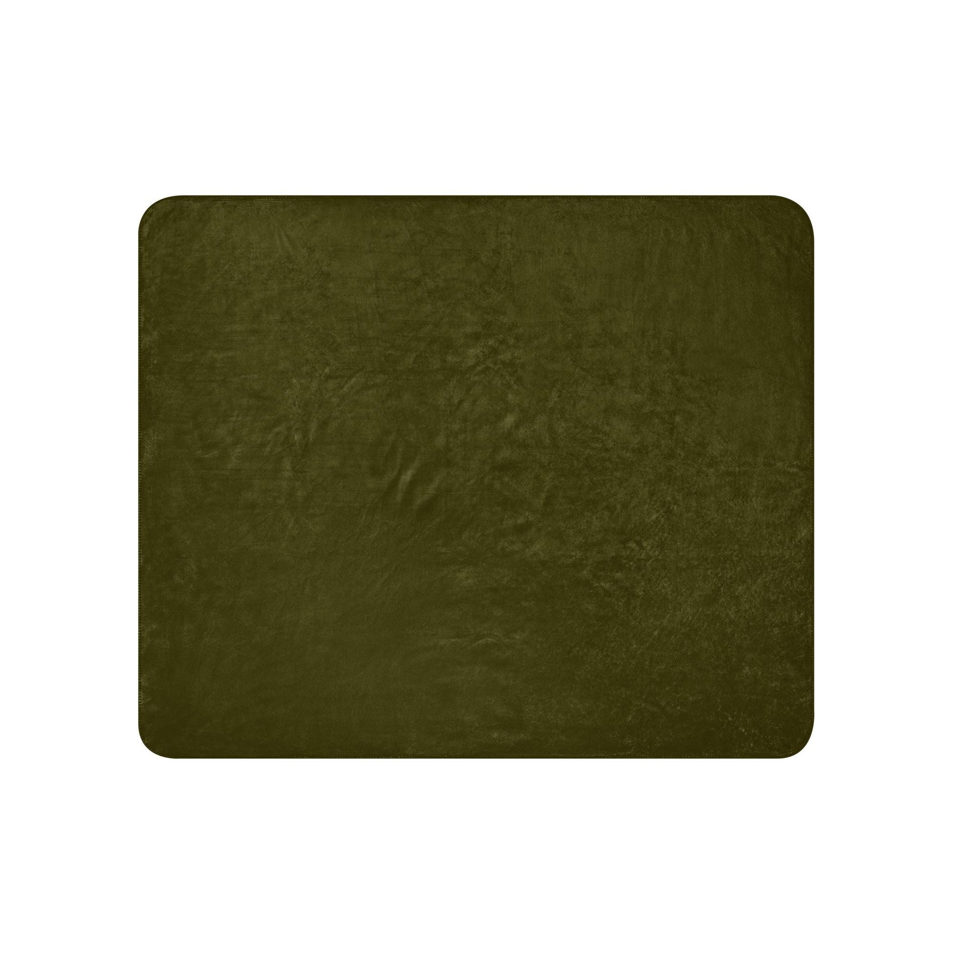 Dark Olive Sherpa Blanket | Cozy Throw | Comfy Home Decor | Dark Olive Lovers