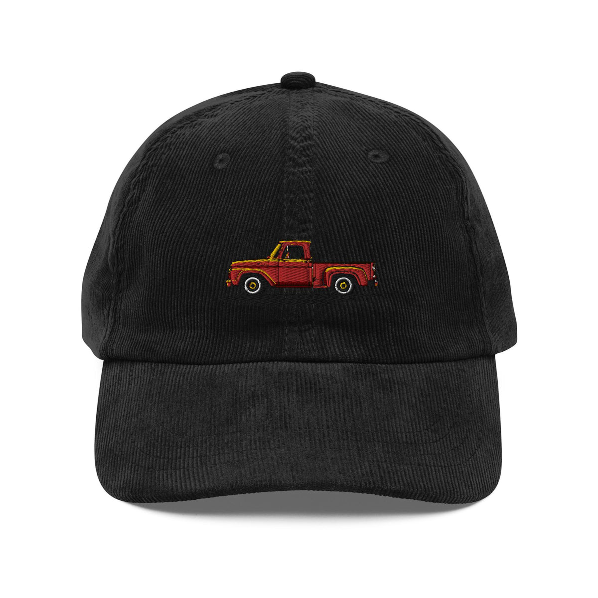 Embroidered 1963 Ford Pickup Corduroy Hat | Classic Vintage Style Dad Hat | Unique Truck Accessory for Men & Women