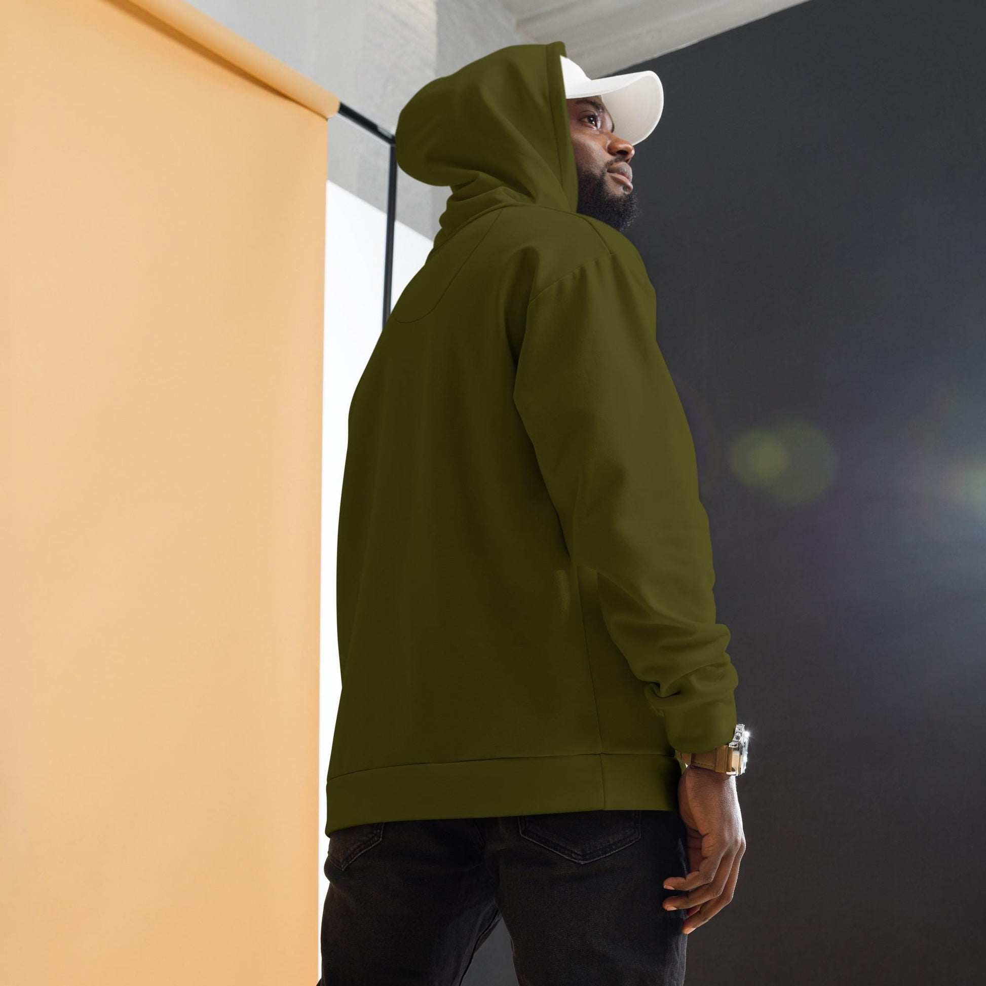 Hoodie | Unisex Dark Olive Green Pullover | Solid Color Comfort for All | Cozy Everyday Wear