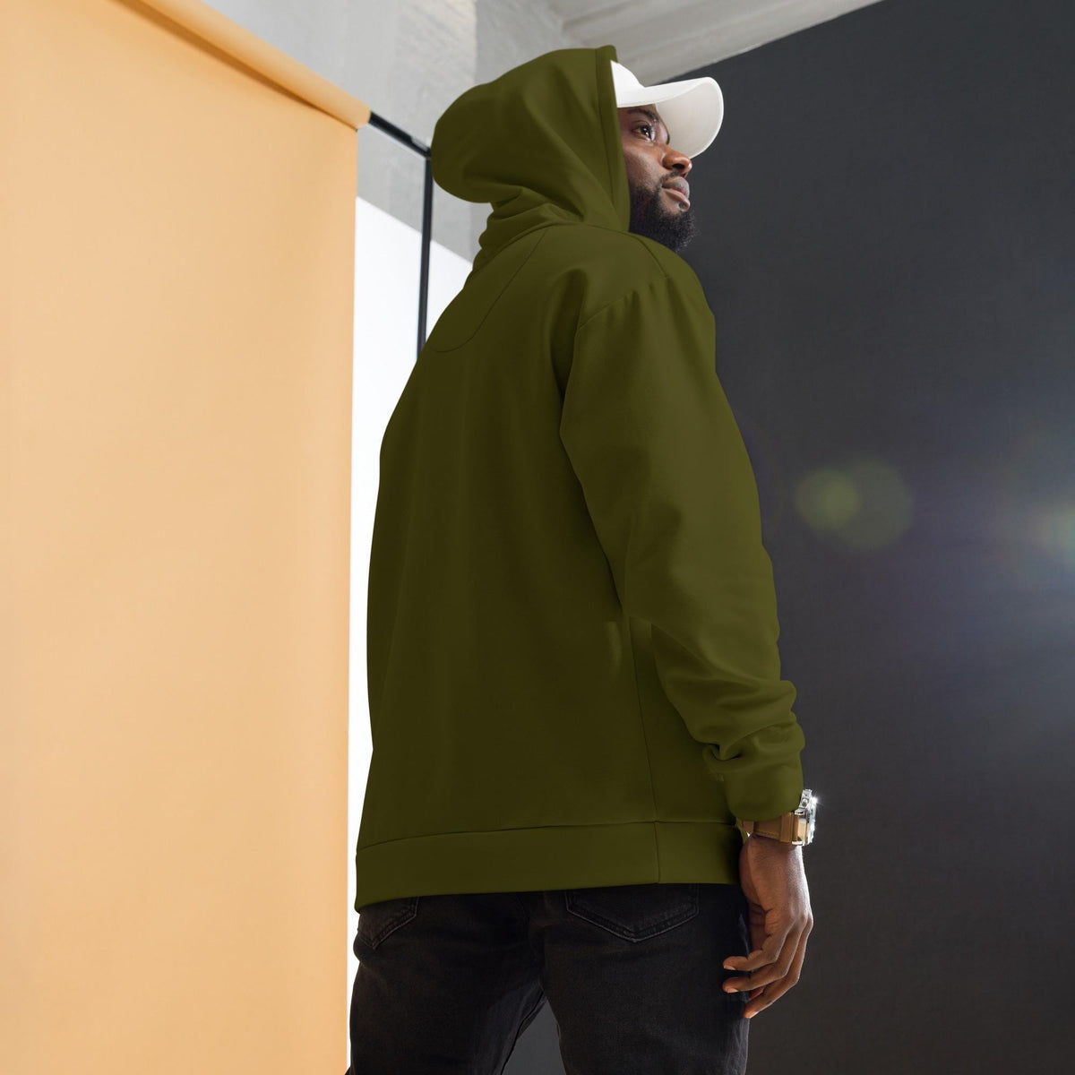Hoodie | Unisex Dark Olive Green Pullover | Solid Color Comfort for All | Cozy Everyday Wear