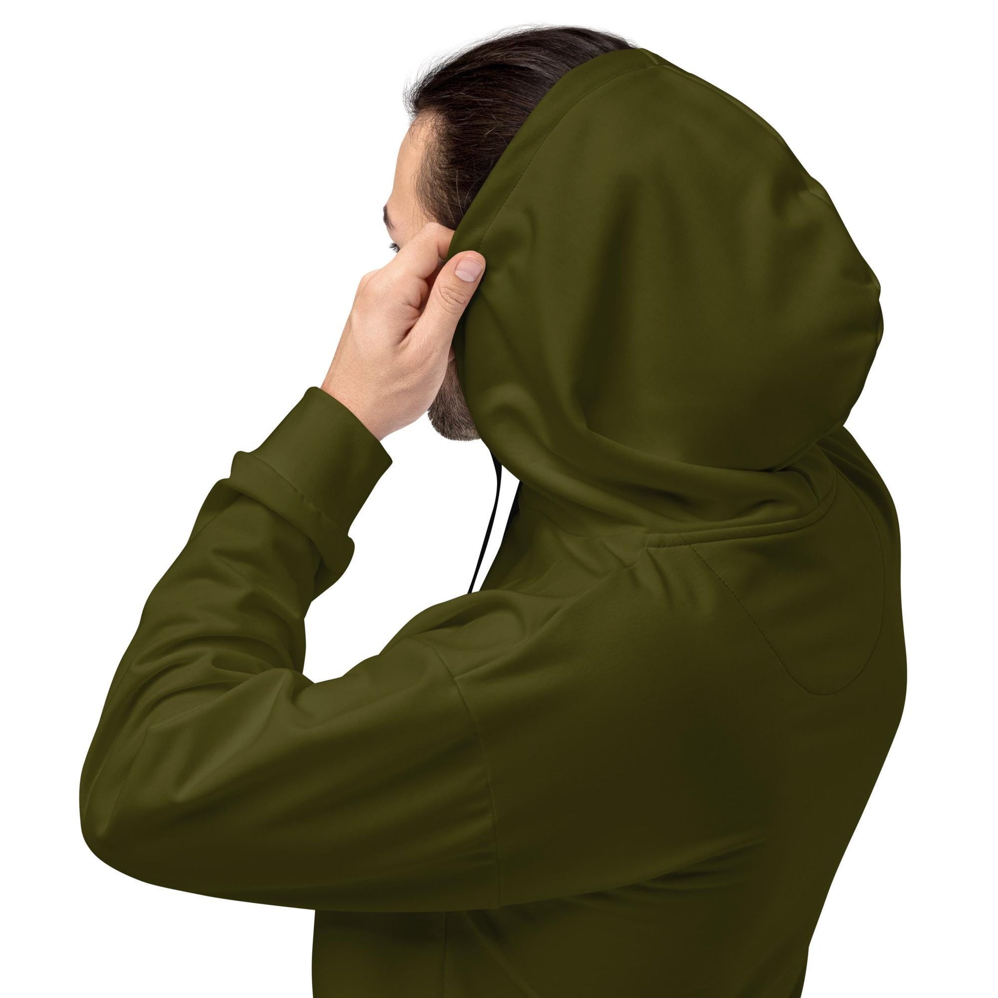Hoodie | Unisex Dark Olive Green Pullover | Solid Color Comfort for All | Cozy Everyday Wear