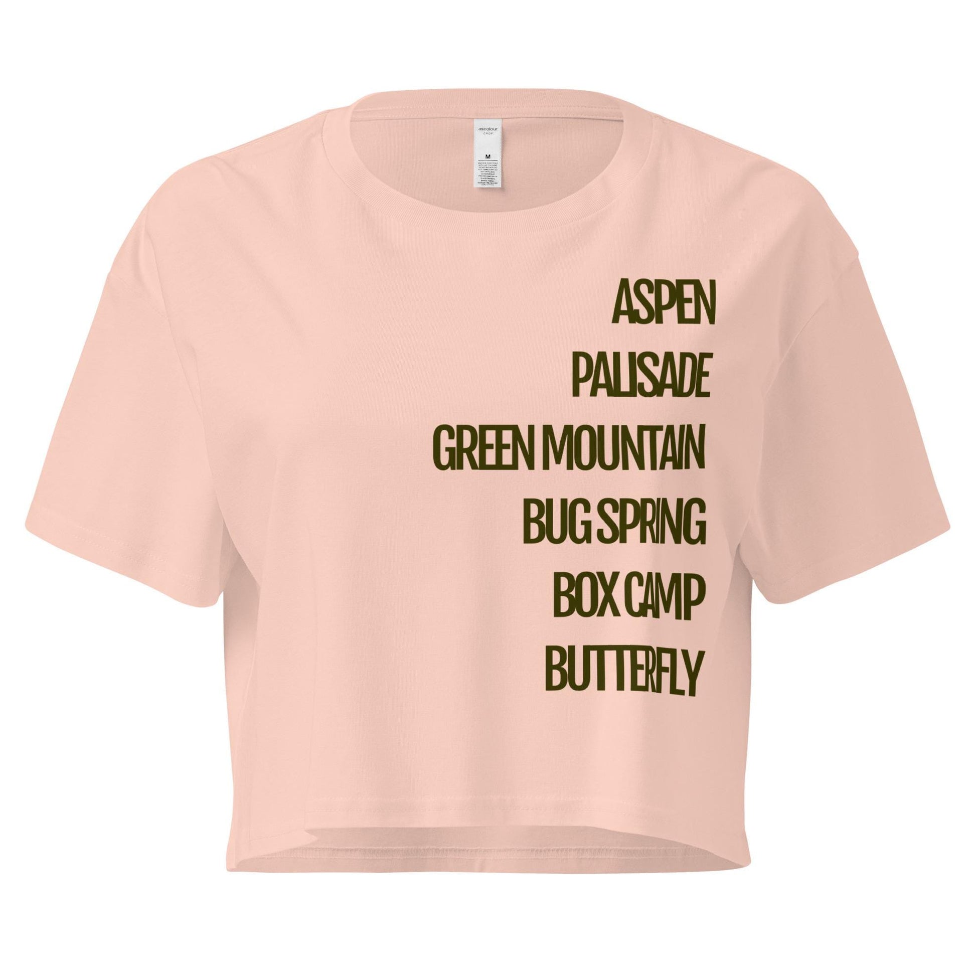 Trails Crop Top | Tucson Trails & Mount Lemmon Women's Crop Top | Stylish Tucson Apparel for Outdoor Adventures