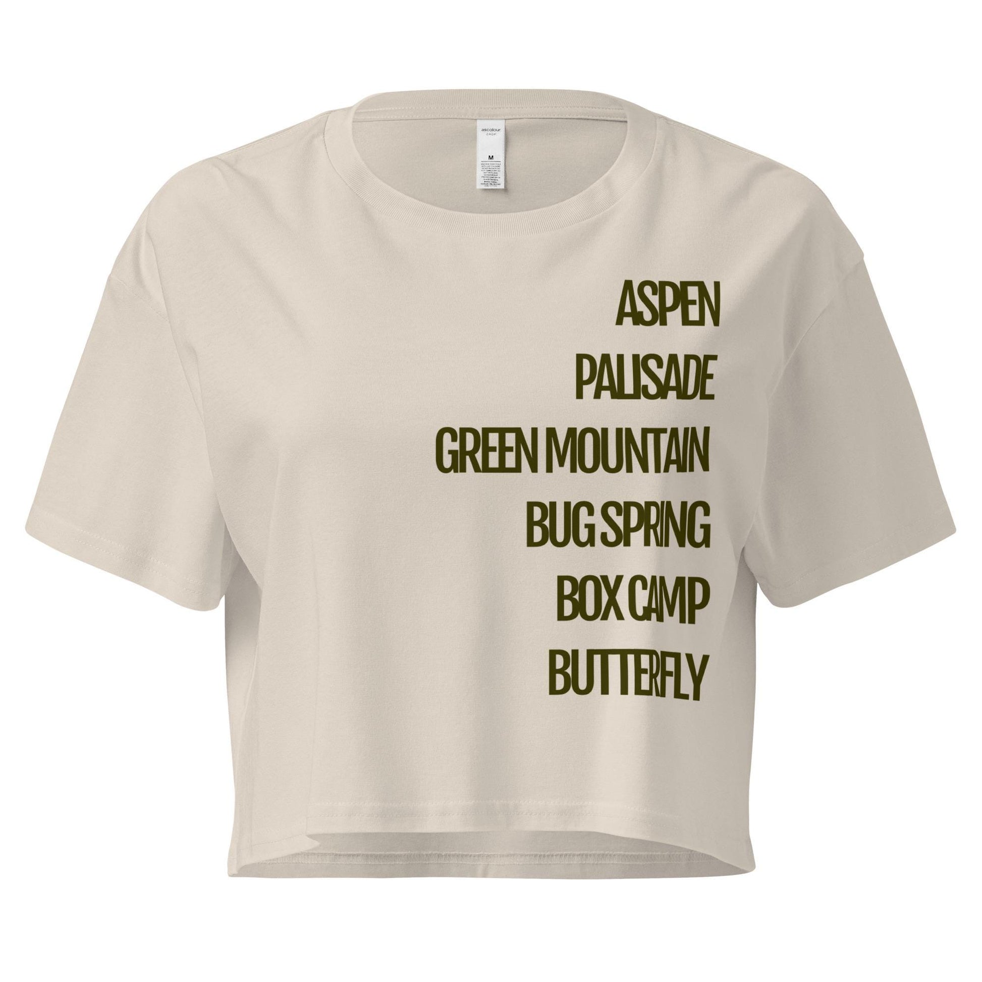 Trails Crop Top | Tucson Trails & Mount Lemmon Women's Crop Top | Stylish Tucson Apparel for Outdoor Adventures