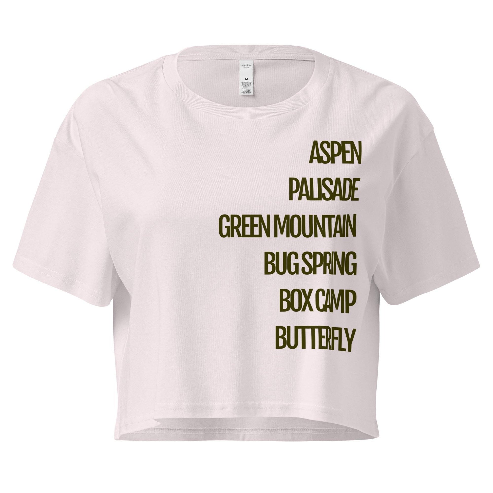 Trails Crop Top | Tucson Trails & Mount Lemmon Women's Crop Top | Stylish Tucson Apparel for Outdoor Adventures