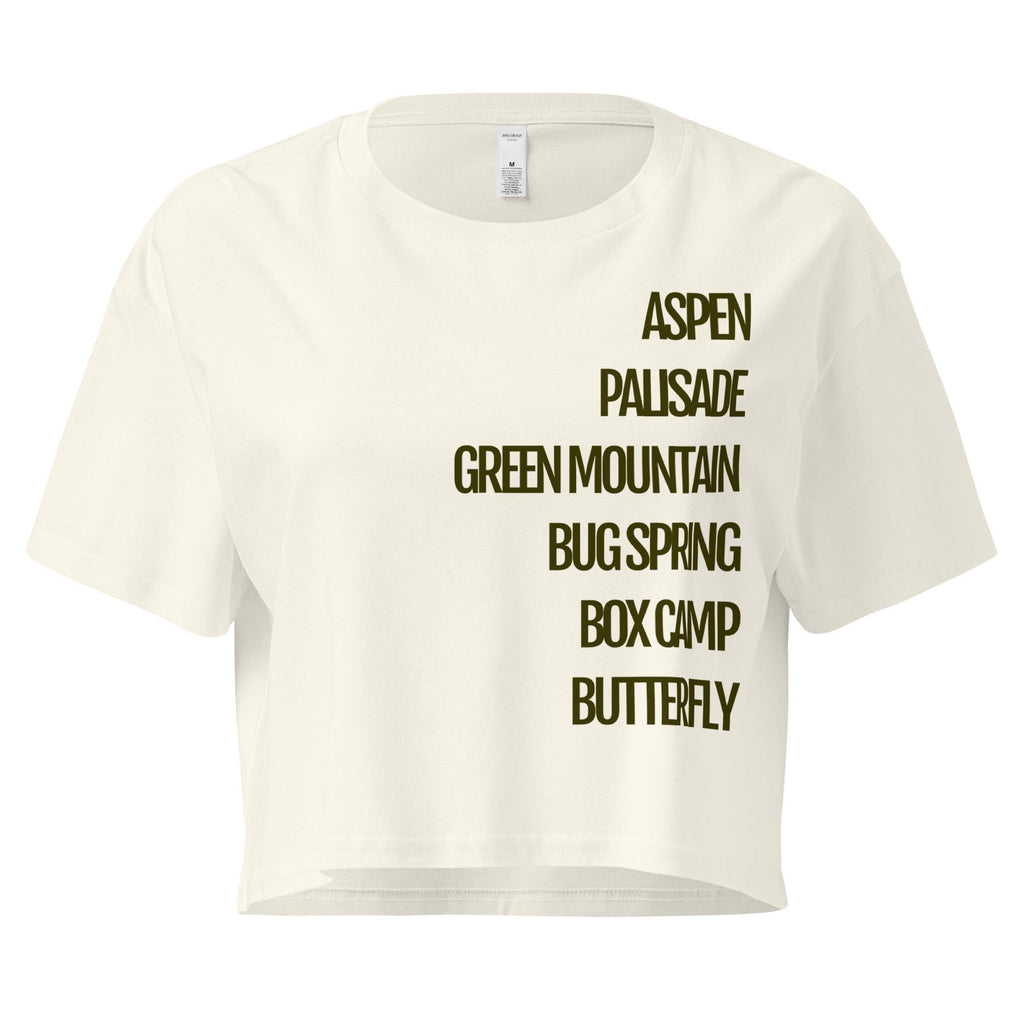 Trails Crop Top | Tucson Trails & Mount Lemmon Women's Crop Top | Stylish Tucson Apparel for Outdoor Adventures
