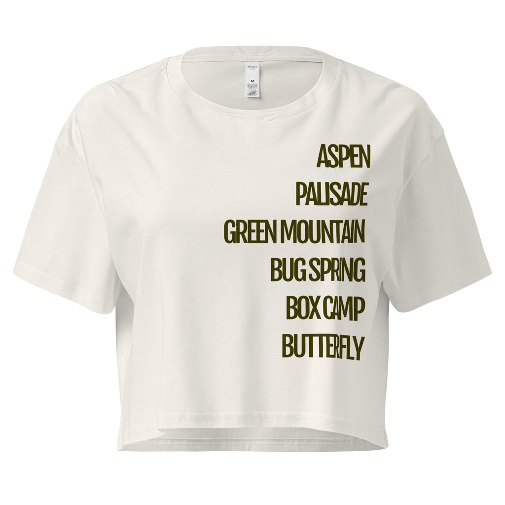 Trails Crop Top | Tucson Trails & Mount Lemmon Women's Crop Top | Stylish Tucson Apparel for Outdoor Adventures