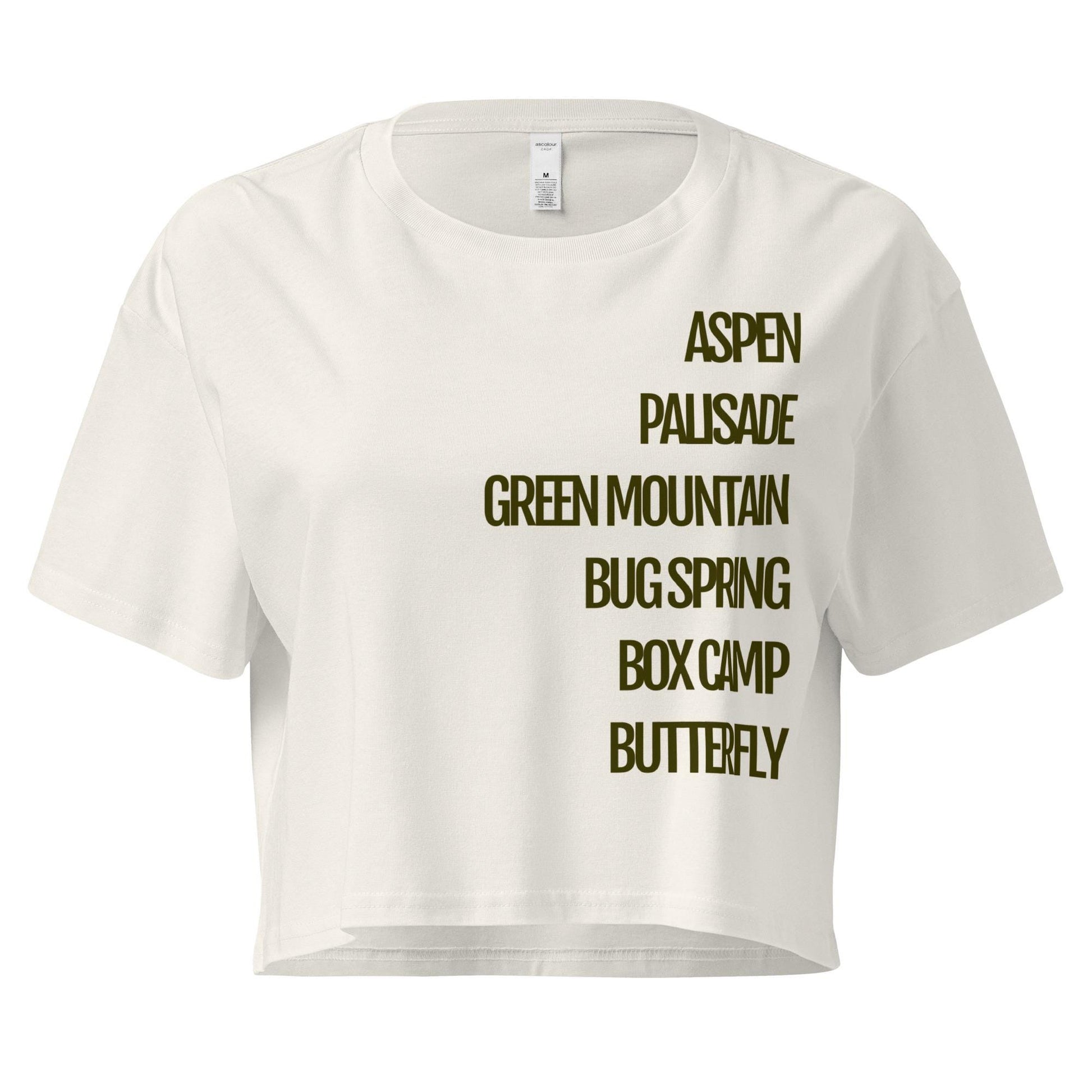 Trails Crop Top | Tucson Trails & Mount Lemmon Women's Crop Top | Stylish Tucson Apparel for Outdoor Adventures