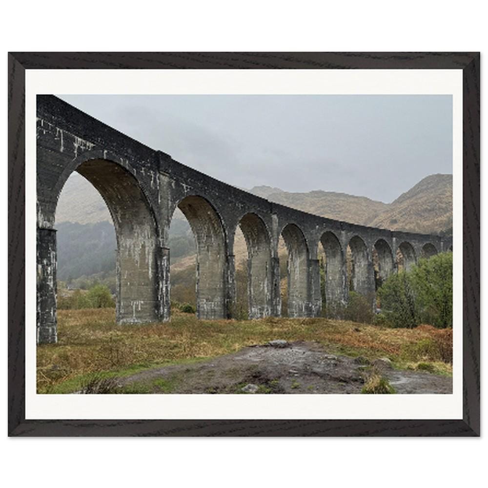 Scotland Landscape | Glenfinnan Viaduct Wooden Framed Poster | Premium Quality Matte Art Print for Home Decor