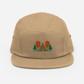Camp Themed Five Panel Hat | Embroidered Outdoor Lover's Cap | Ideal Gift for Camping Enthusiasts & Adventures