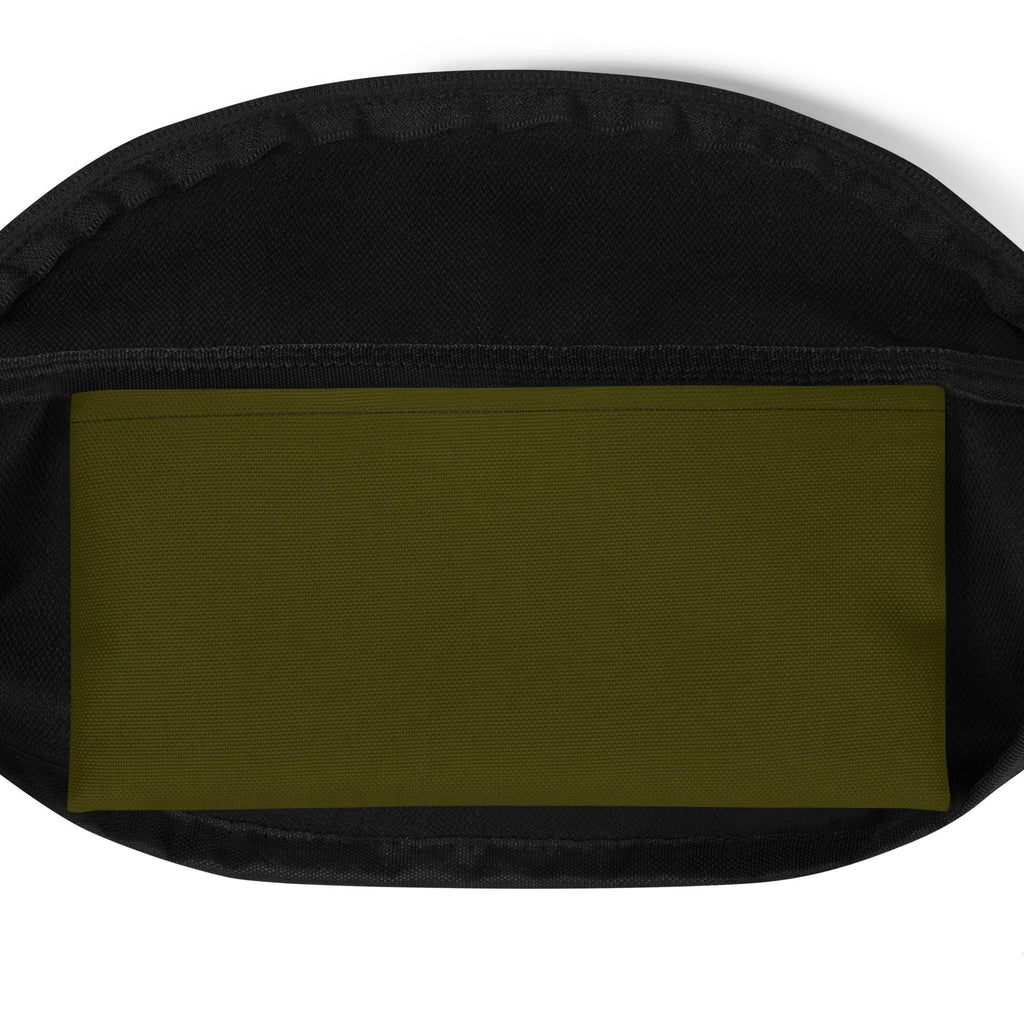Fanny Pack | Hex Design in Dark Olive | Stylish and Functional Waist Bag for Travel & Everyday Use