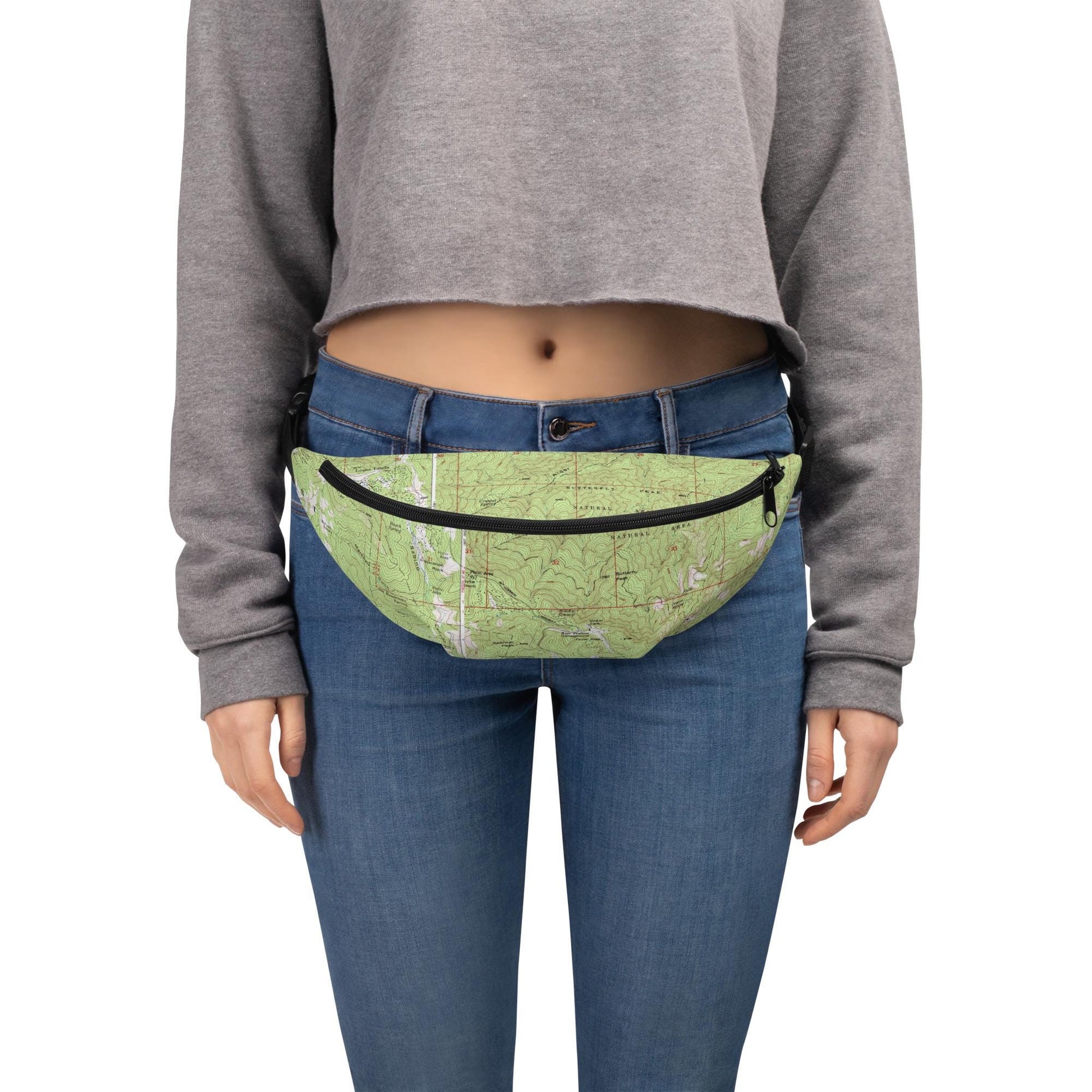 Tucson Fanny Pack | Mount Lemmon Topographic Map Waistbag | Hiking and Outdoor Enthusiast Gear