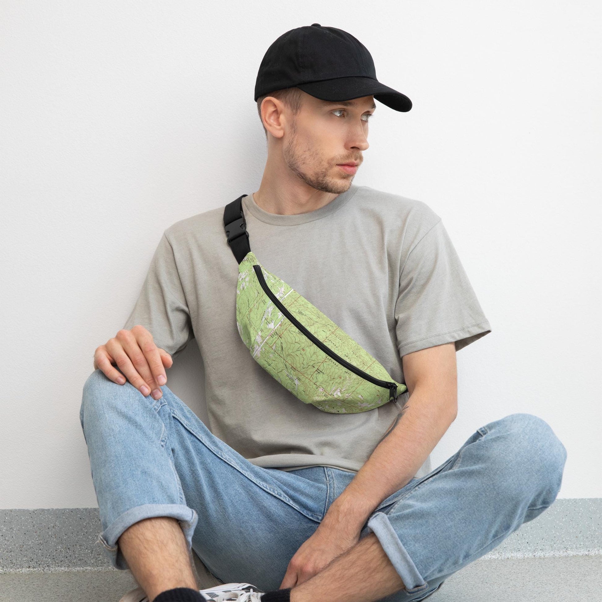Tucson Fanny Pack | Mount Lemmon Topographic Map Waistbag | Hiking and Outdoor Enthusiast Gear