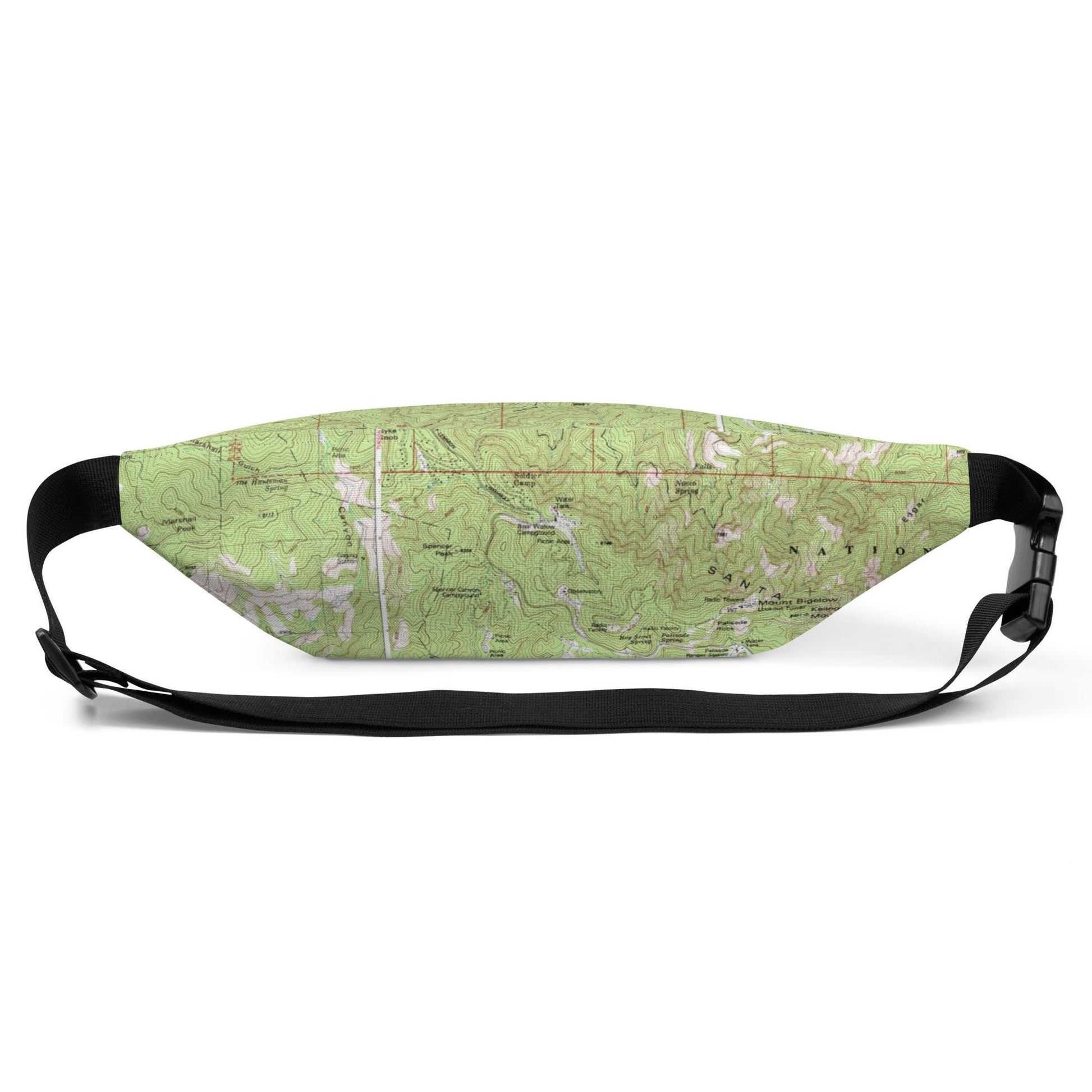 Tucson Fanny Pack | Mount Lemmon Topographic Map Waistbag | Hiking and Outdoor Enthusiast Gear