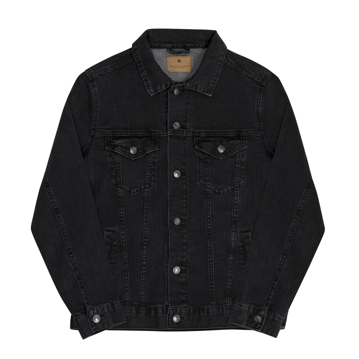 Denim Jacket with Embroidered Cow Skull | Unisex Trucker Jacket | Western Style | Unique Embroidered Design