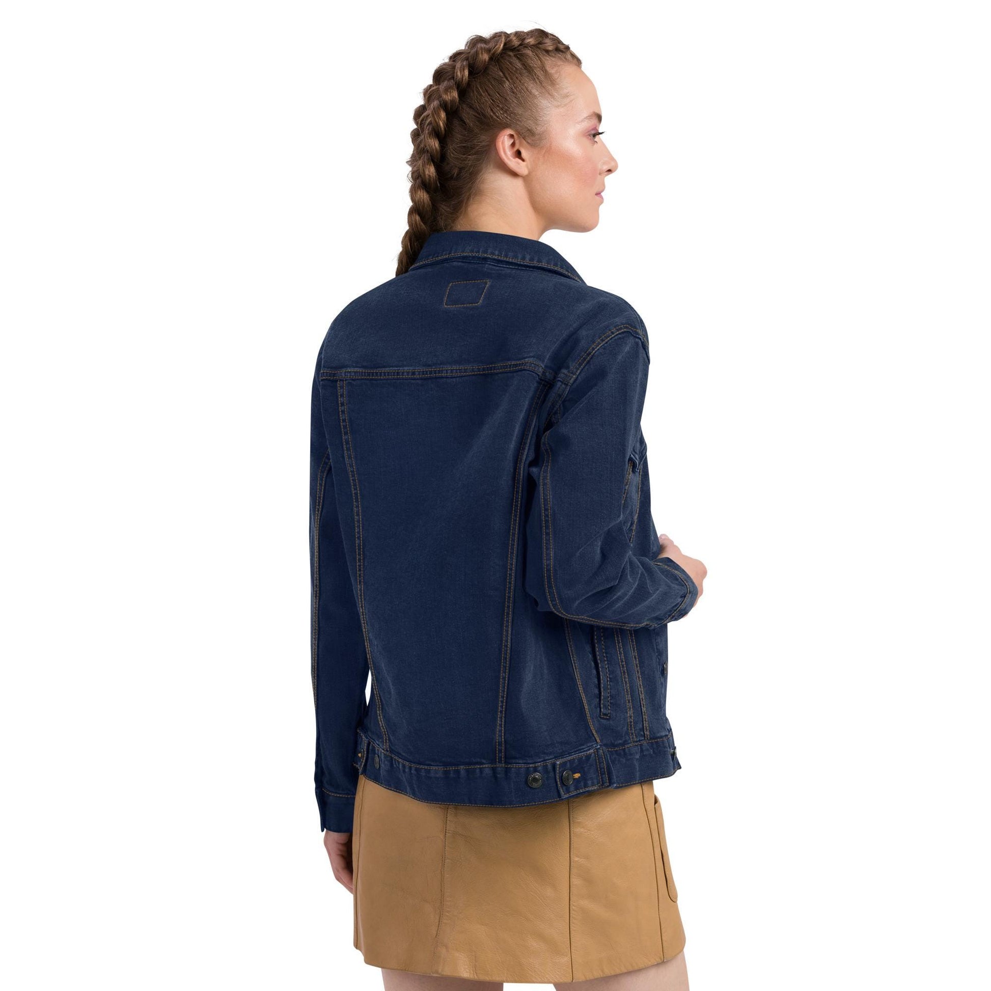 Mallard Duck Embroidered Denim Jacket | Unisex Outerwear | Cottagecore Style Jean Jacket | Unique Mallard Design for Nature Lovers