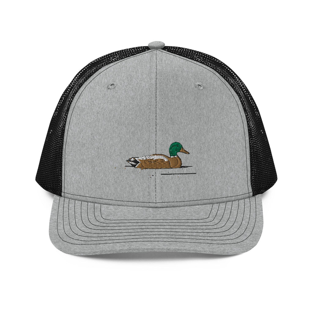 Embroidered Trucker Cap | Mallard Duck Design | Animal Print Duck Hat for Outdoors & Casual Wear