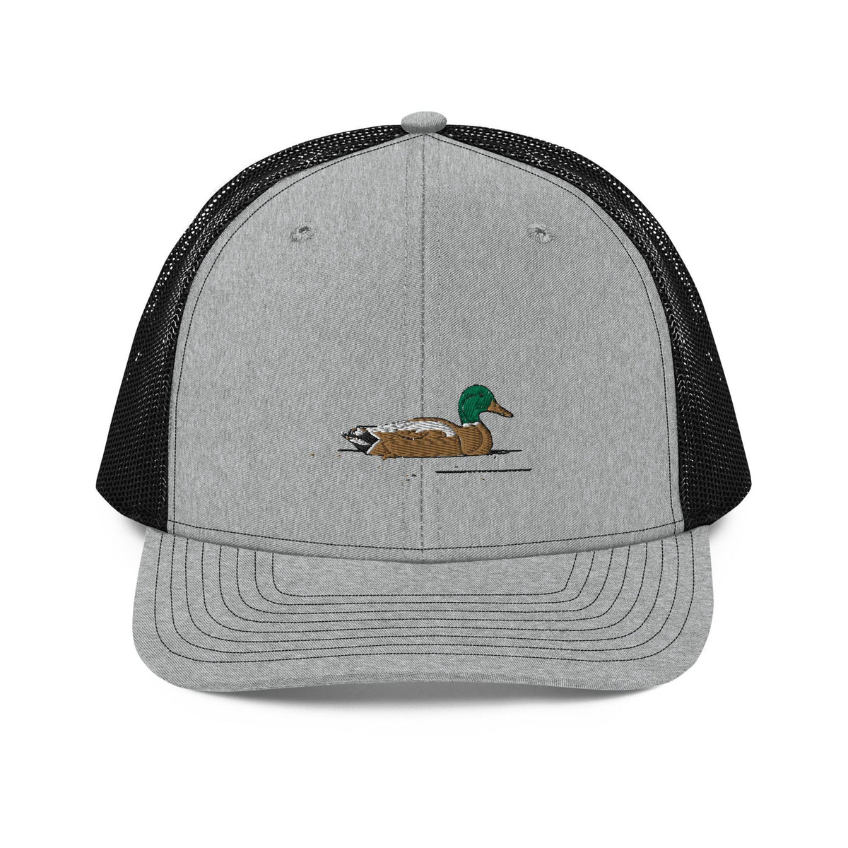 Embroidered Trucker Cap | Mallard Duck Design | Animal Print Duck Hat for Outdoors & Casual Wear
