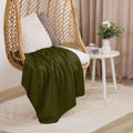 Dark Olive Sherpa Blanket | Cozy Throw | Comfy Home Decor | Dark Olive Lovers