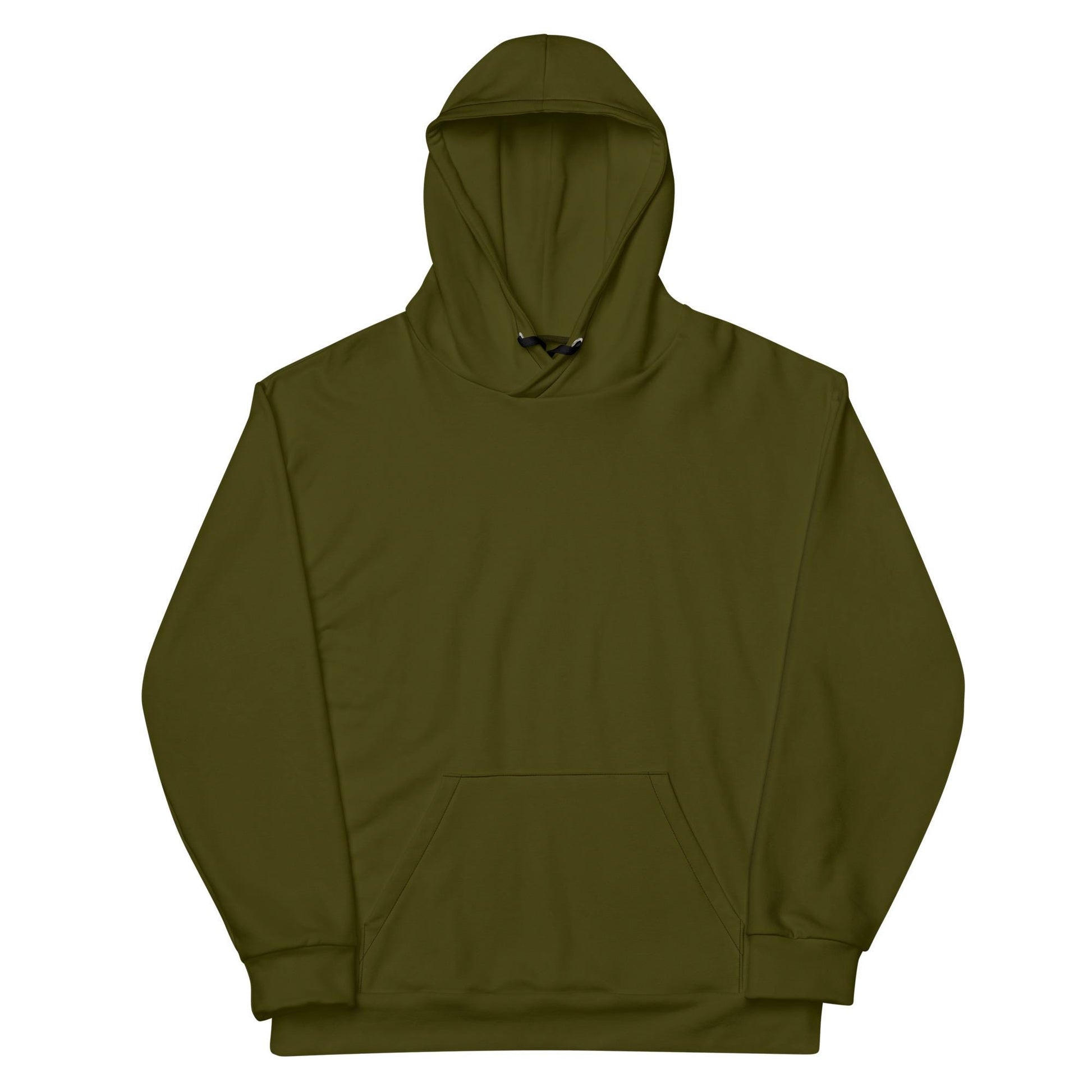 Hoodie | Unisex Dark Olive Green Pullover | Solid Color Comfort for All | Cozy Everyday Wear