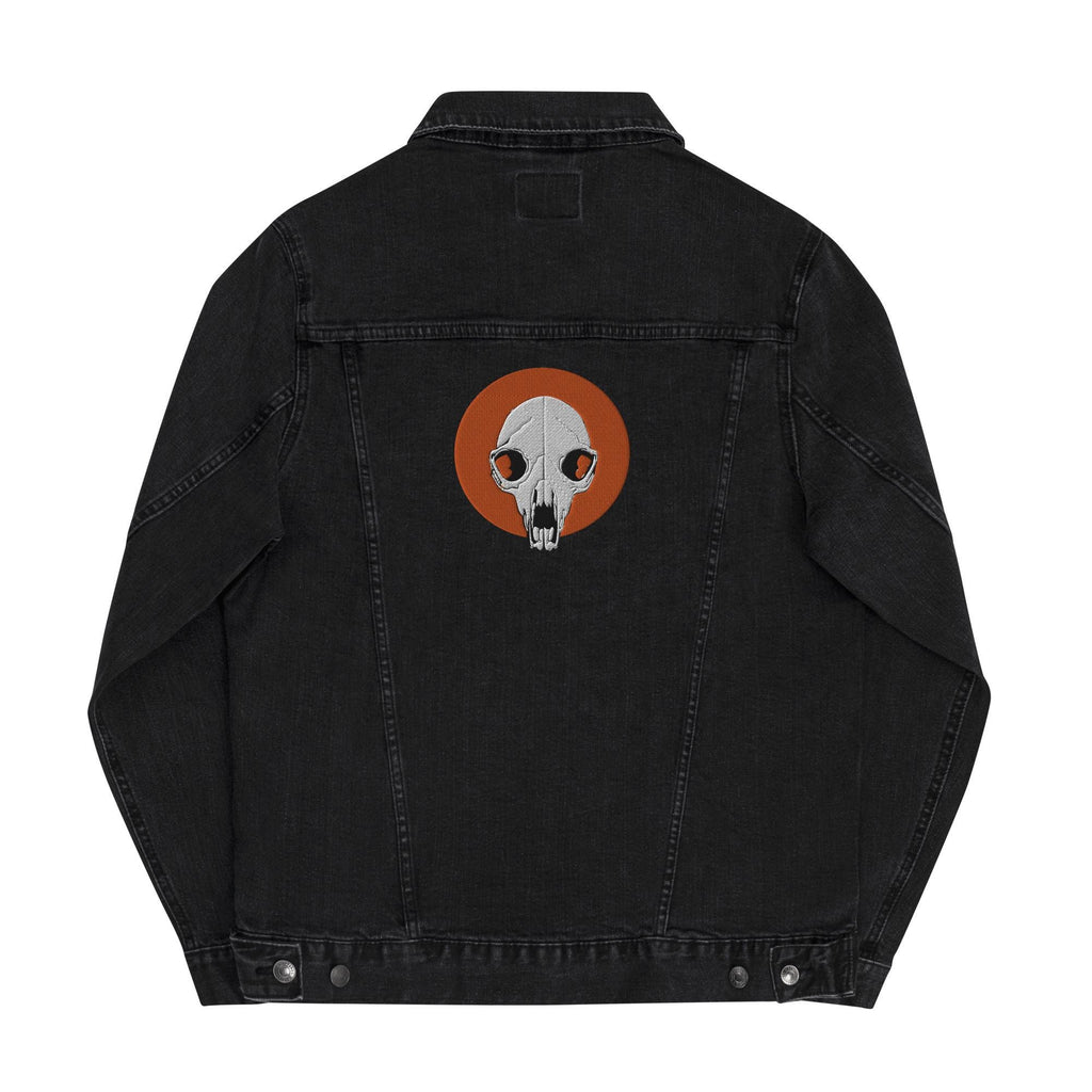 Embroidered Bear Skull | Unisex Denim Trucker Style | Skull Design | Stylish Embroidered Jacket