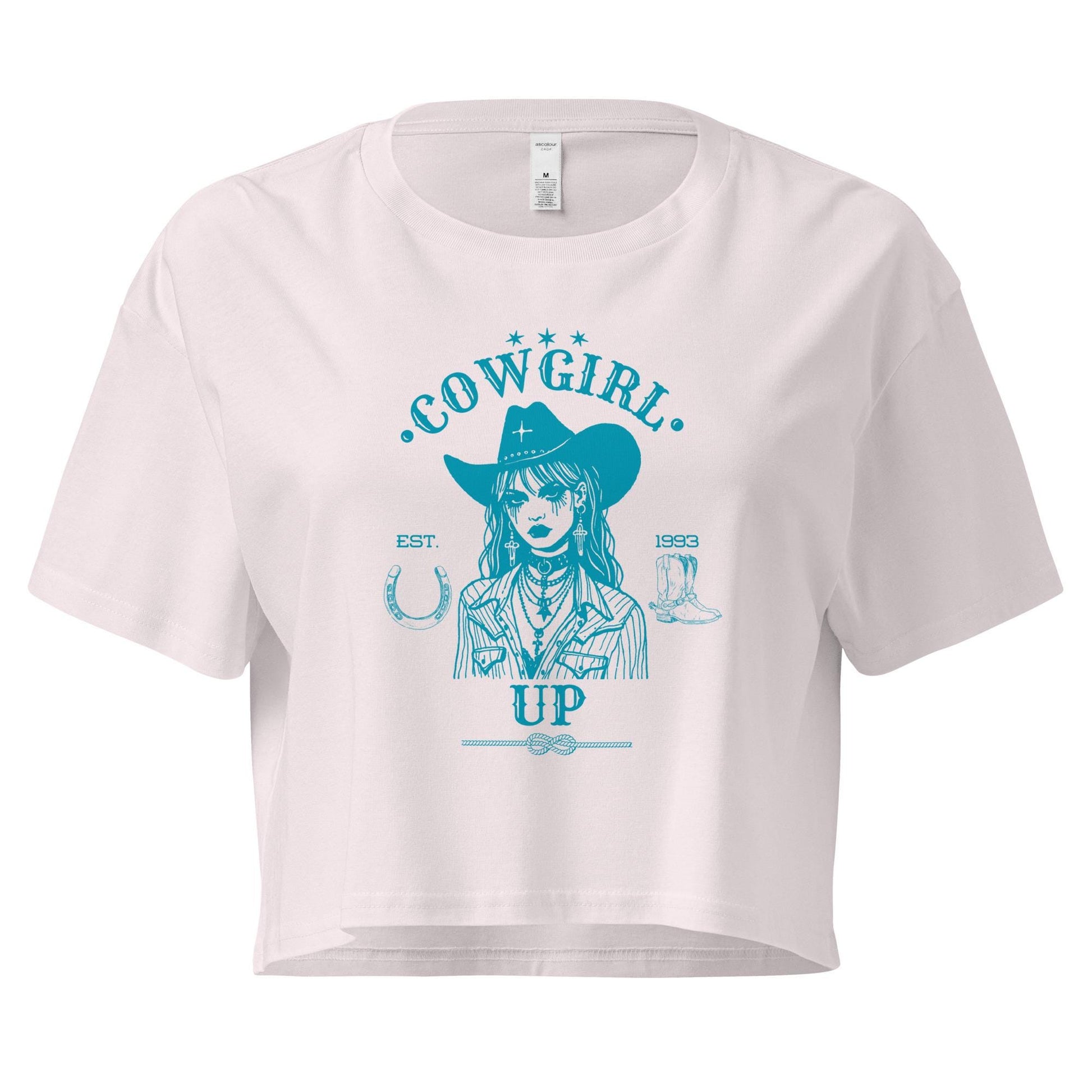 Cowgirl Up | Women's Crop Top | Western Crop Tee | Western Graphic T-Shirt