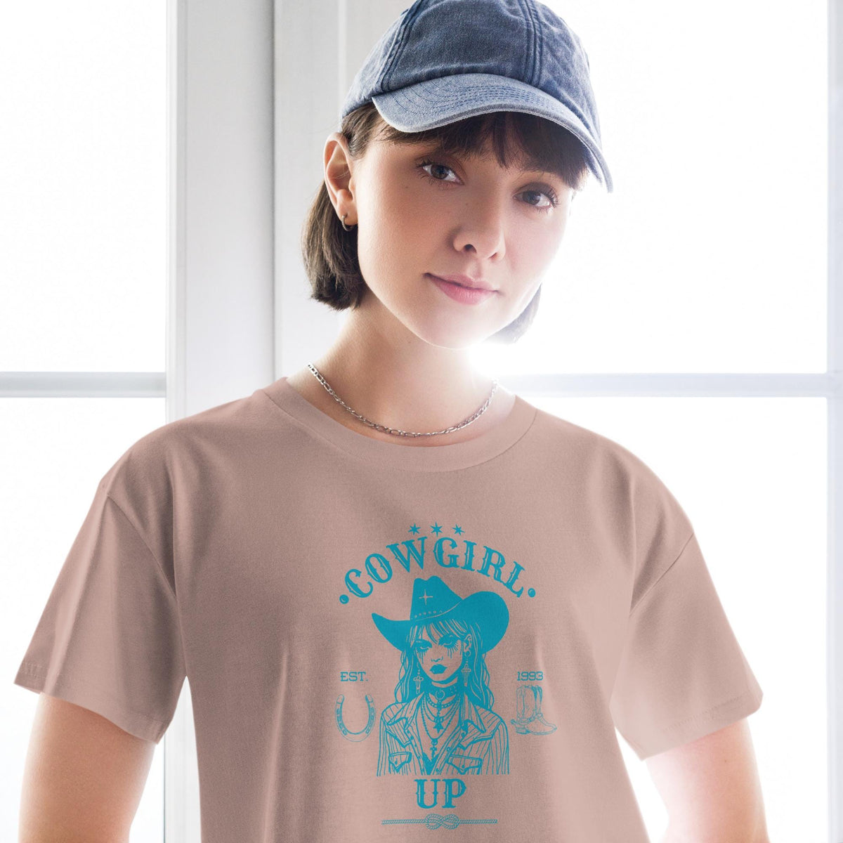 Cowgirl Up | Women's Crop Top | Western Crop Tee | Western Graphic T-Shirt