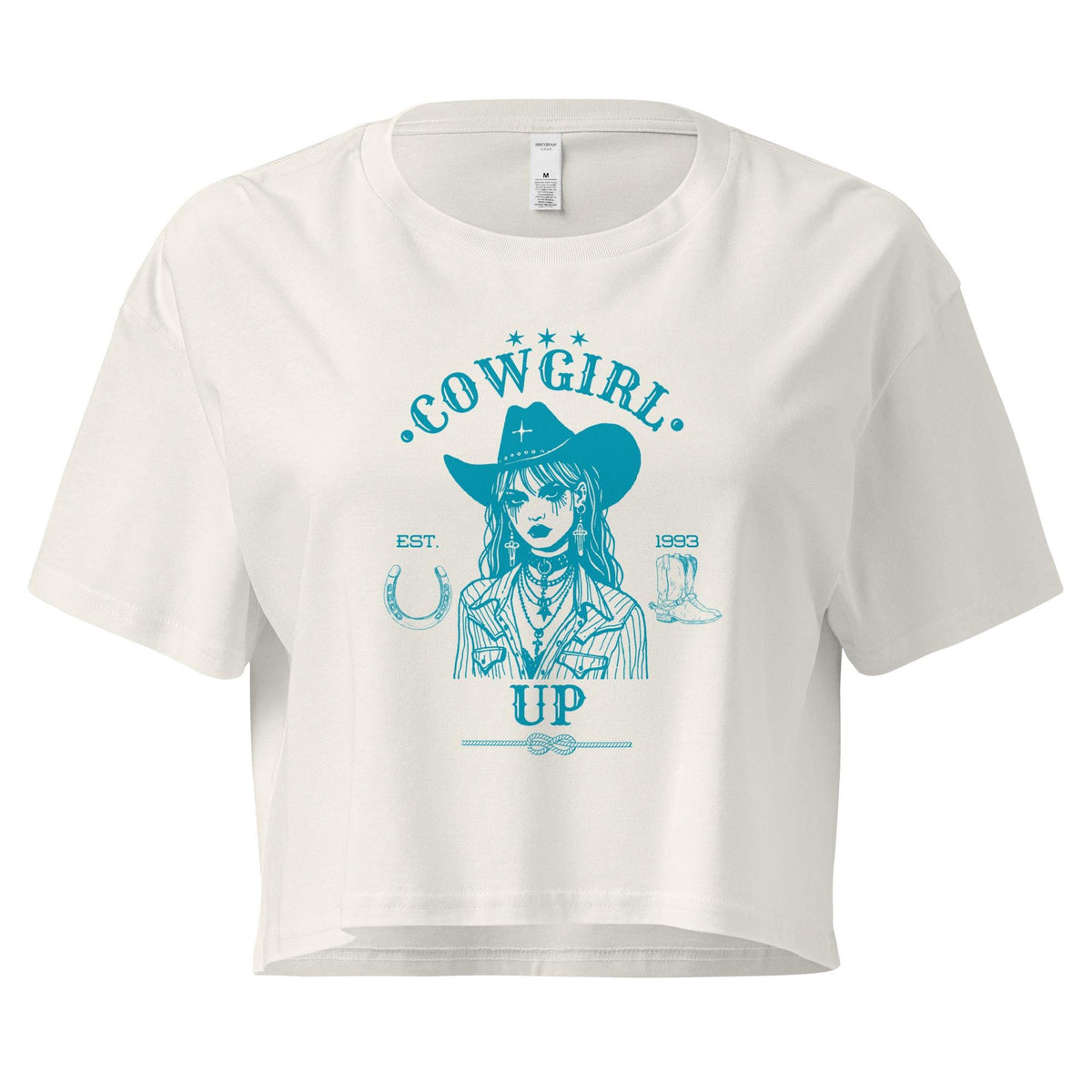 Cowgirl Up | Women's Crop Top | Western Crop Tee | Western Graphic T-Shirt