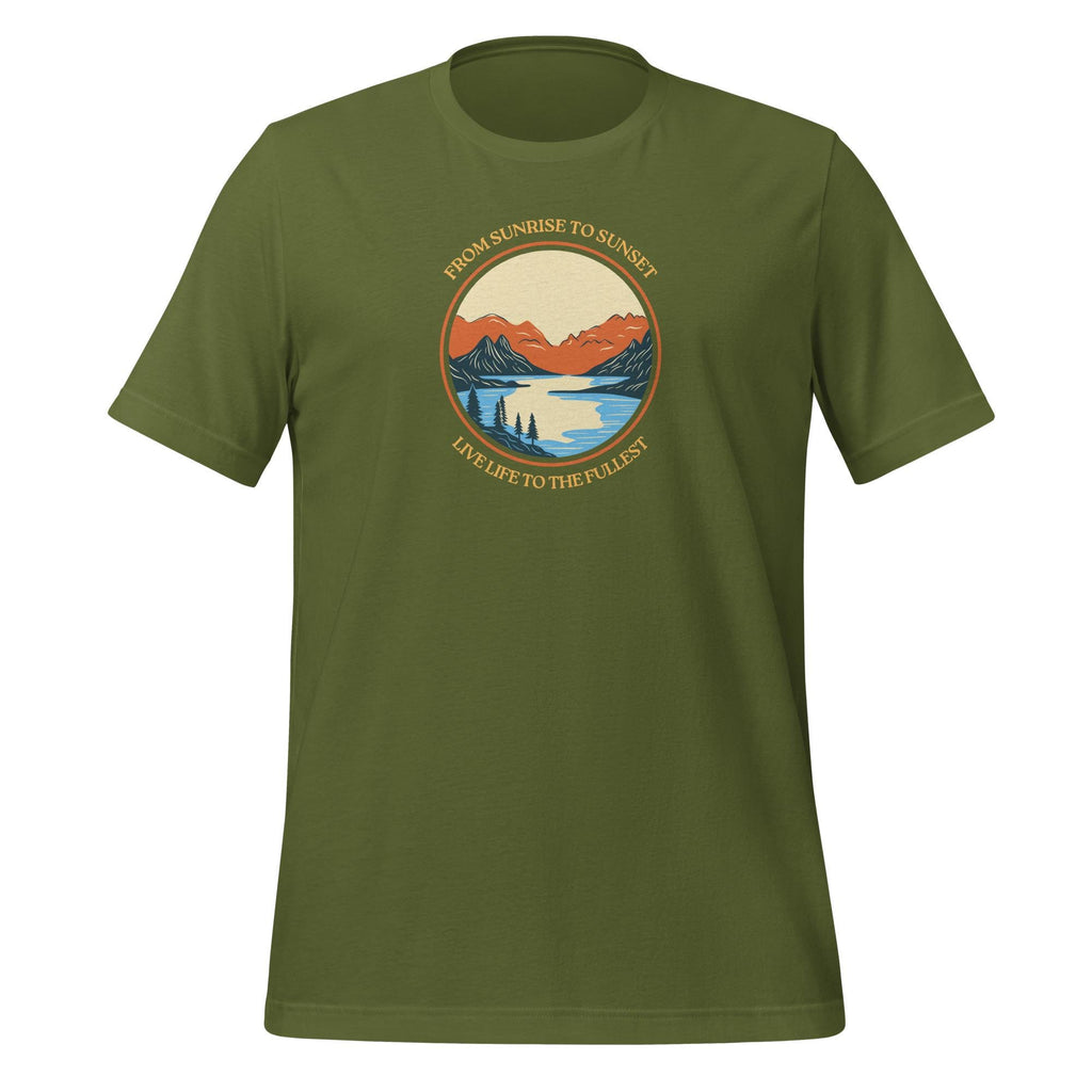 Sunrise to Sunset | Outdoor Graphic Tee | Inspirational Nature Shirt | Nature Lovers Apparel