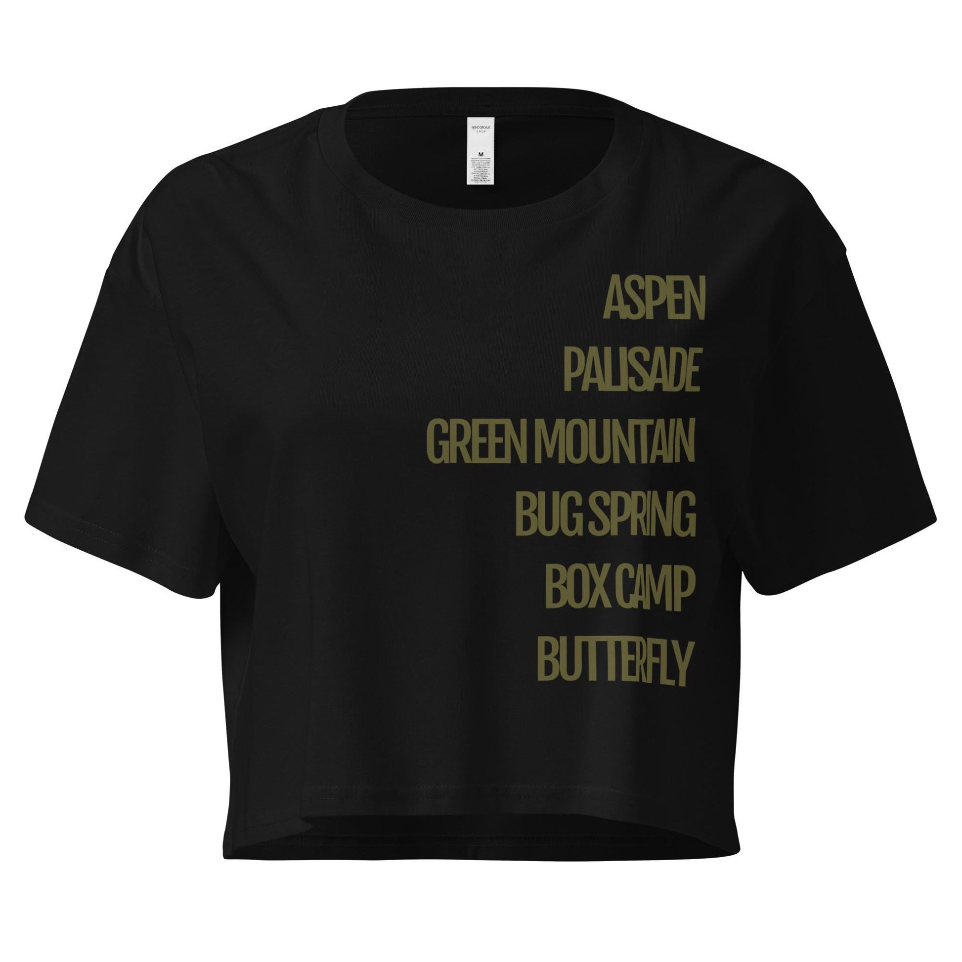 Trails Crop Top | Tucson Trails & Mount Lemmon Women's Crop Top | Stylish Tucson Apparel for Outdoor Adventures