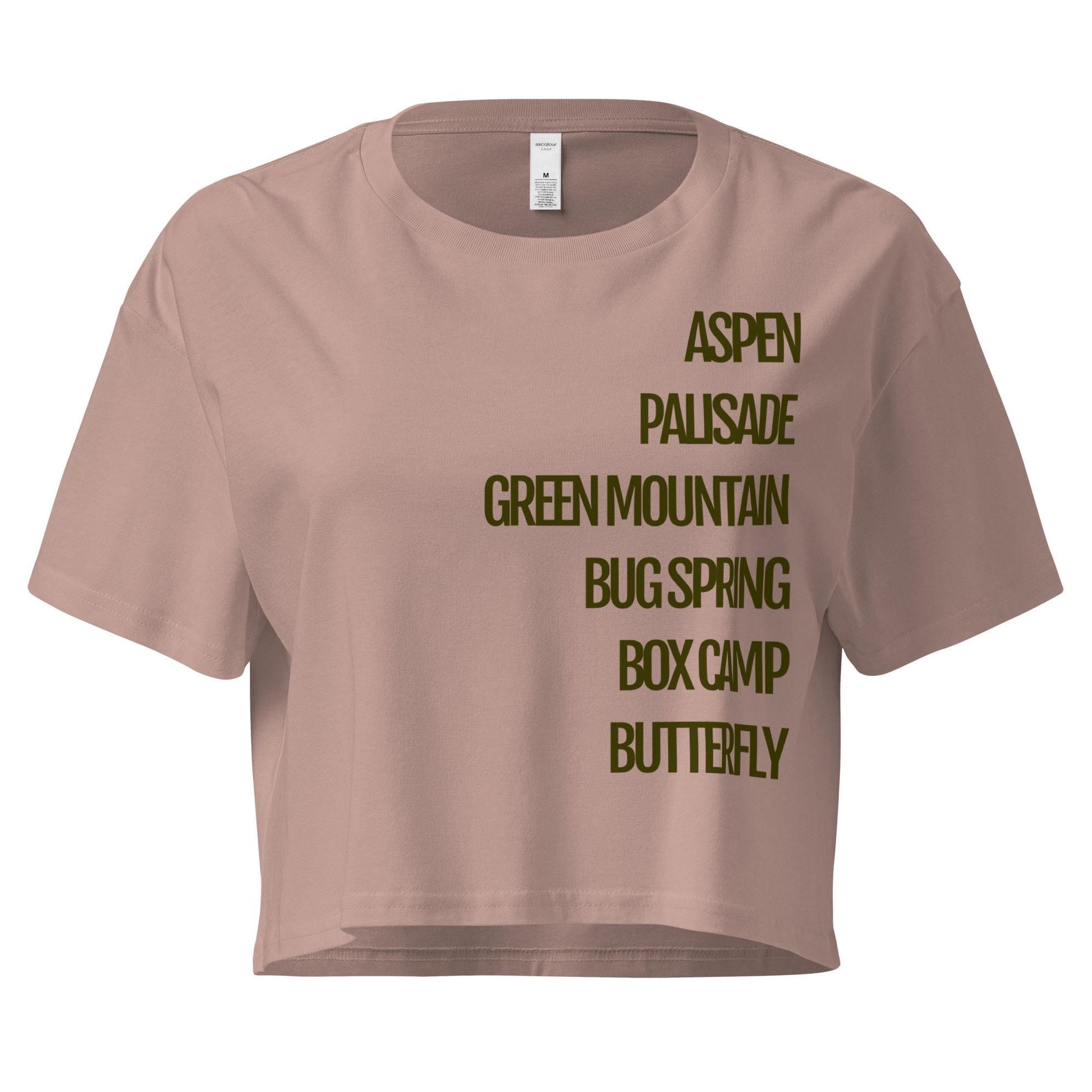 Trails Crop Top | Tucson Trails & Mount Lemmon Women's Crop Top | Stylish Tucson Apparel for Outdoor Adventures