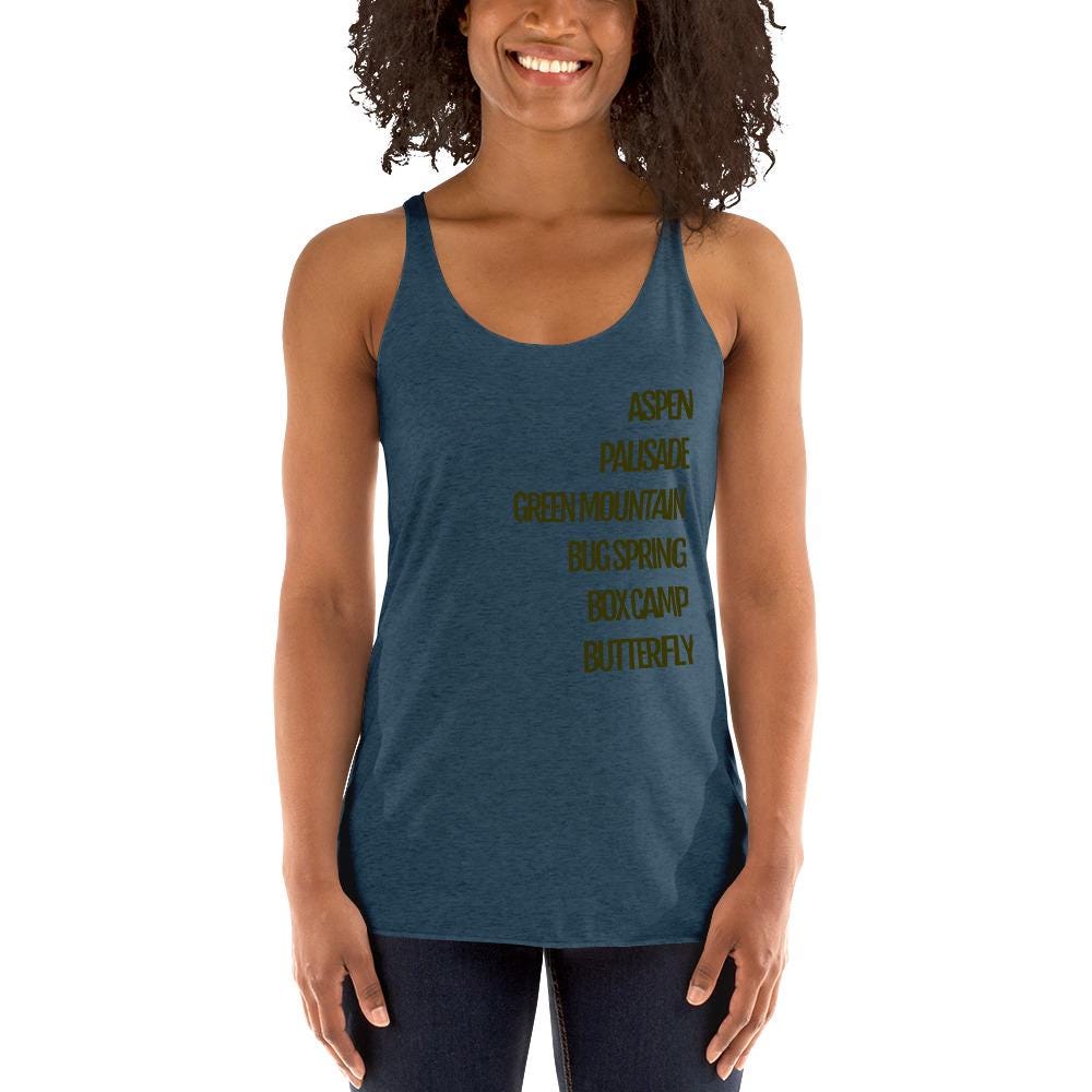 Trails Women's Racerback Tank | Tucson Trails Racerback | Mount Lemmon Lovers Apparel