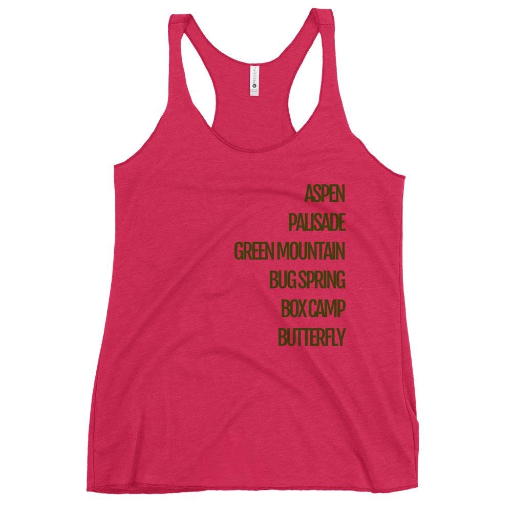 Trails Women's Racerback Tank | Tucson Trails Racerback | Mount Lemmon Lovers Apparel