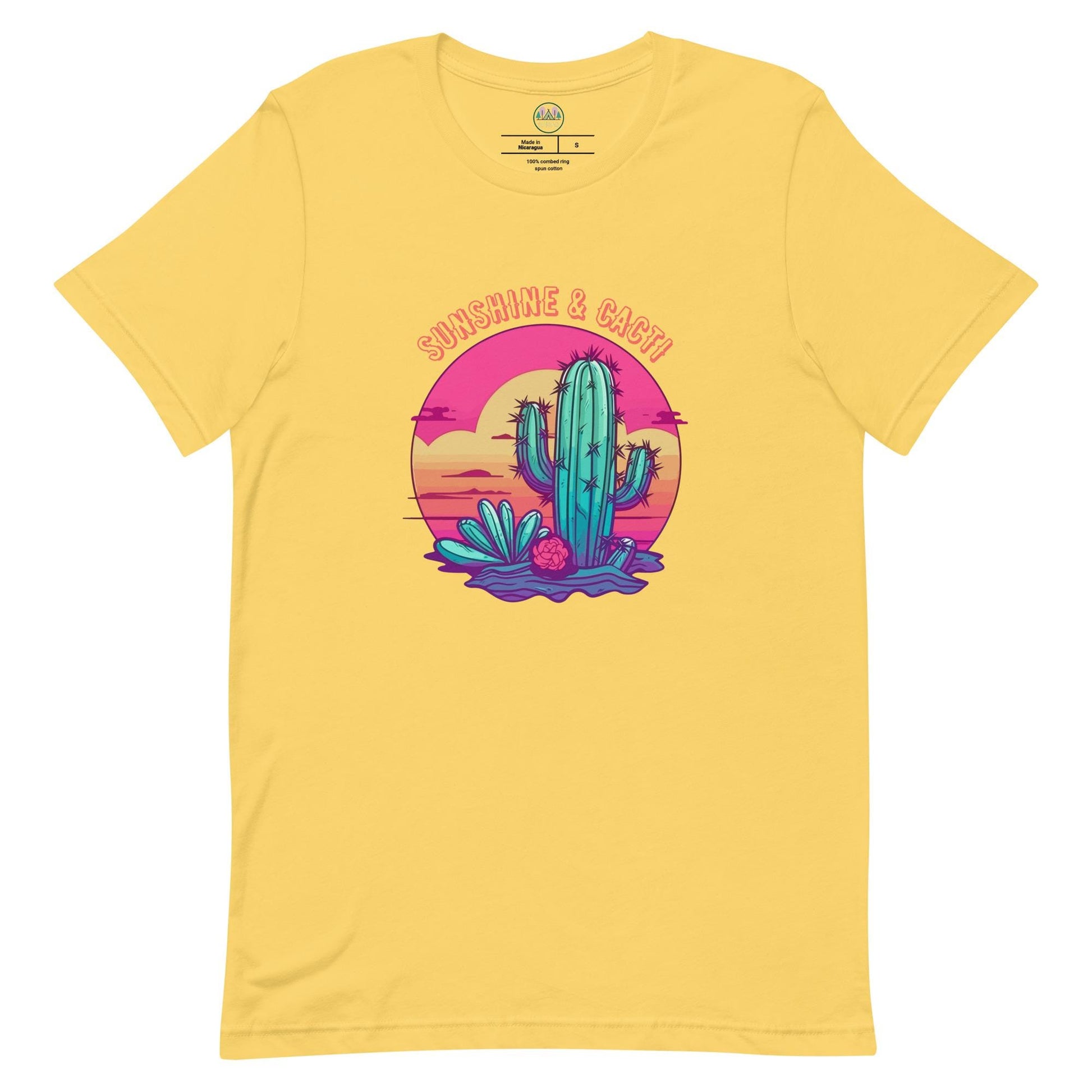 Sunshine & Cacti | Cactus Lovers | Desert Scene Tee | Unisex Nature T-Shirt | Sunshine Lovers